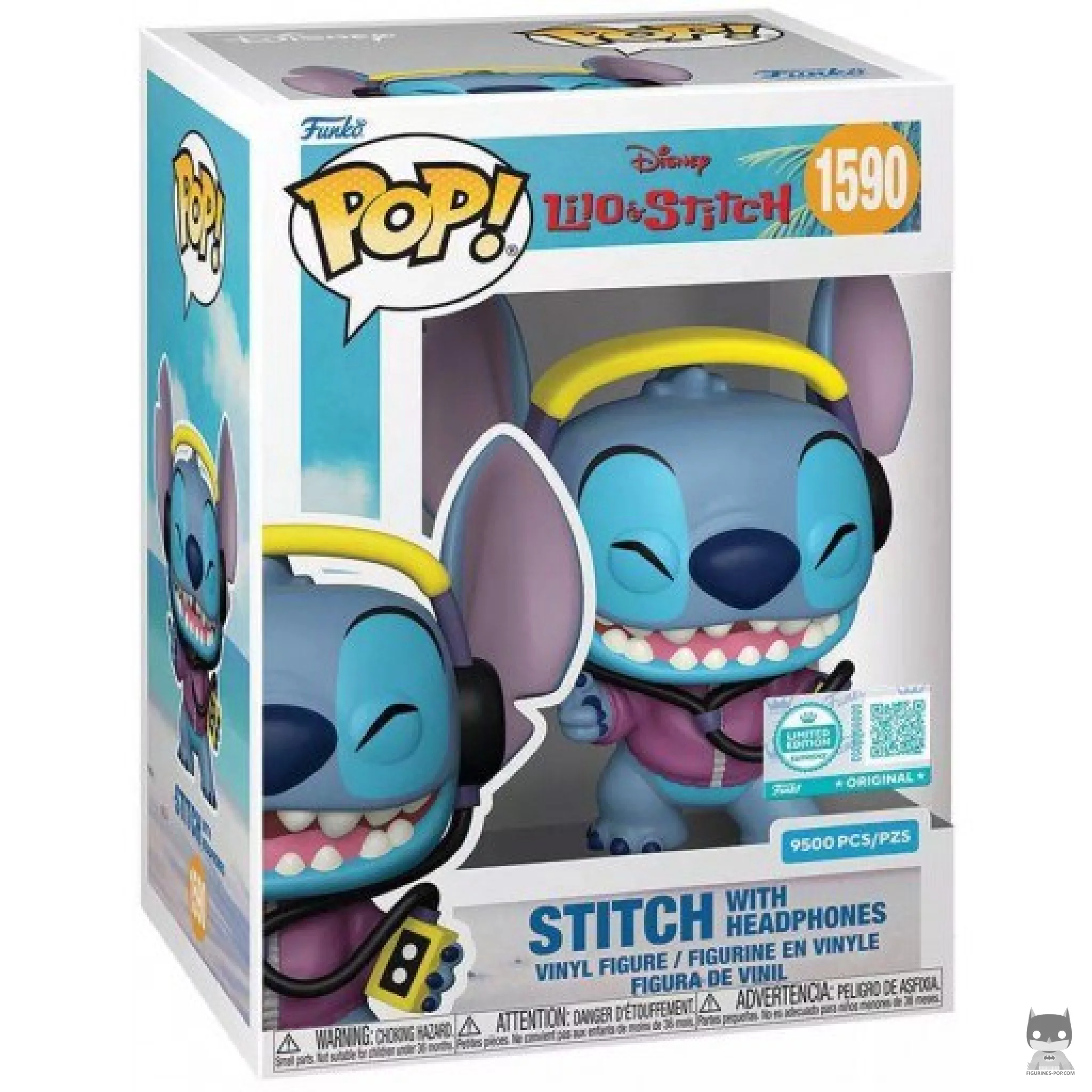 Stitch with Music Headphones Funko Pop! figure in its box