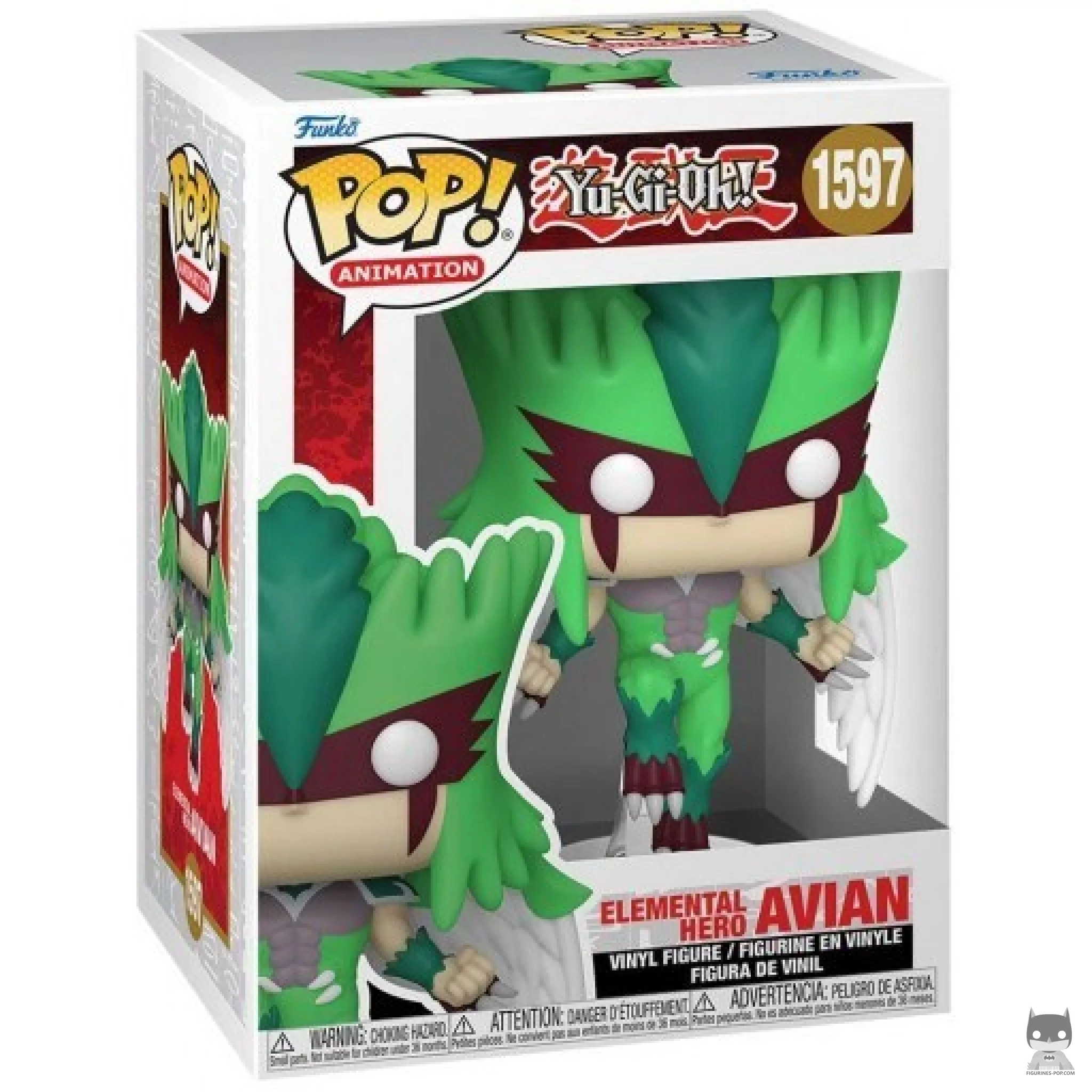 Elemental Hero Avian Funko Pop! figure in its box