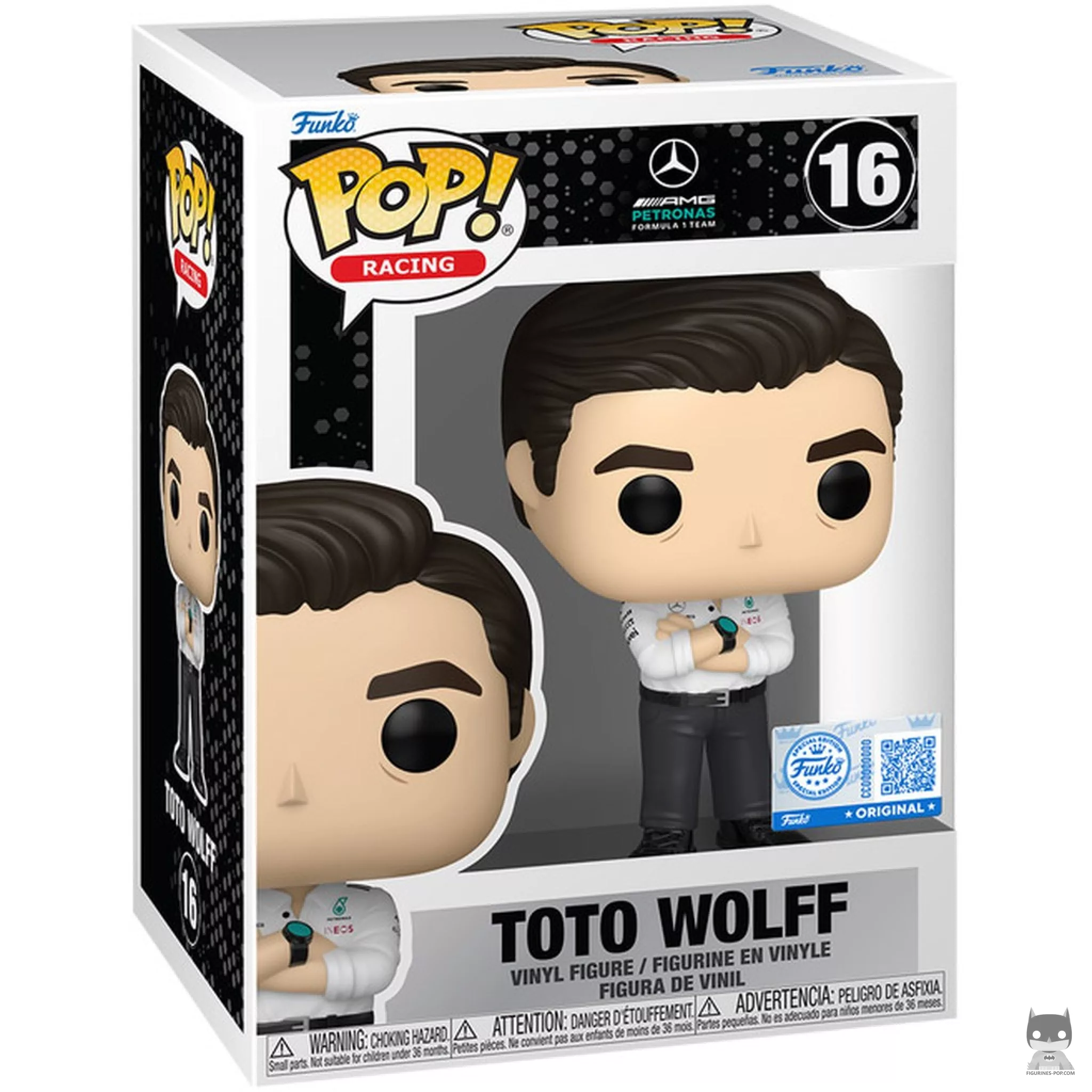 Toto Wolff Funko Pop! figure in its box