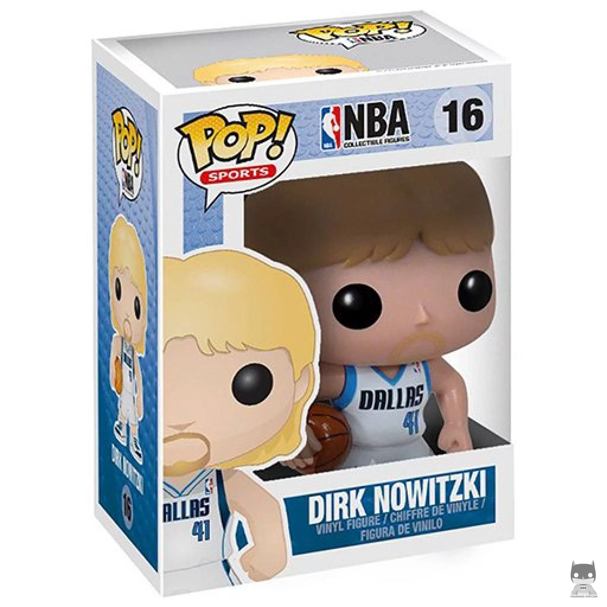 Dirk Nowitzki Funko Pop! figure in its box