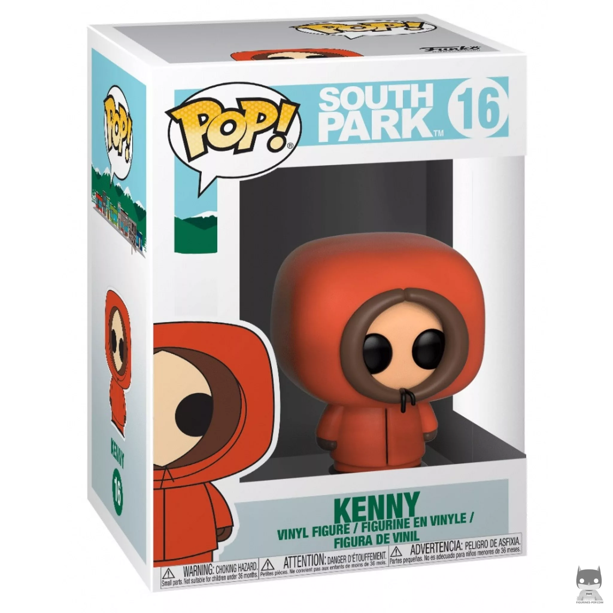 Kenny McCormick Funko Pop! figure in its box