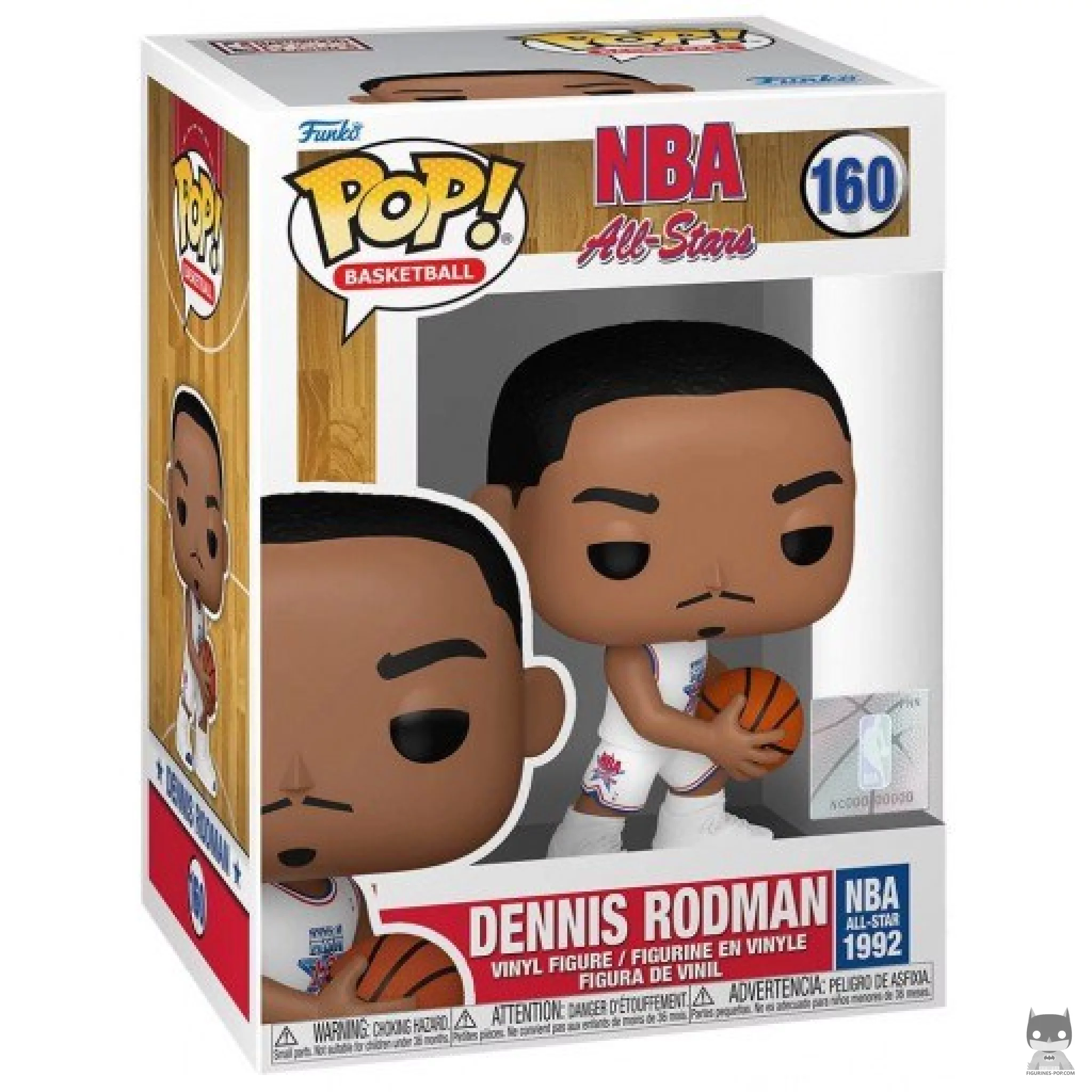 Dennis Rodman Funko Pop! figure in its box