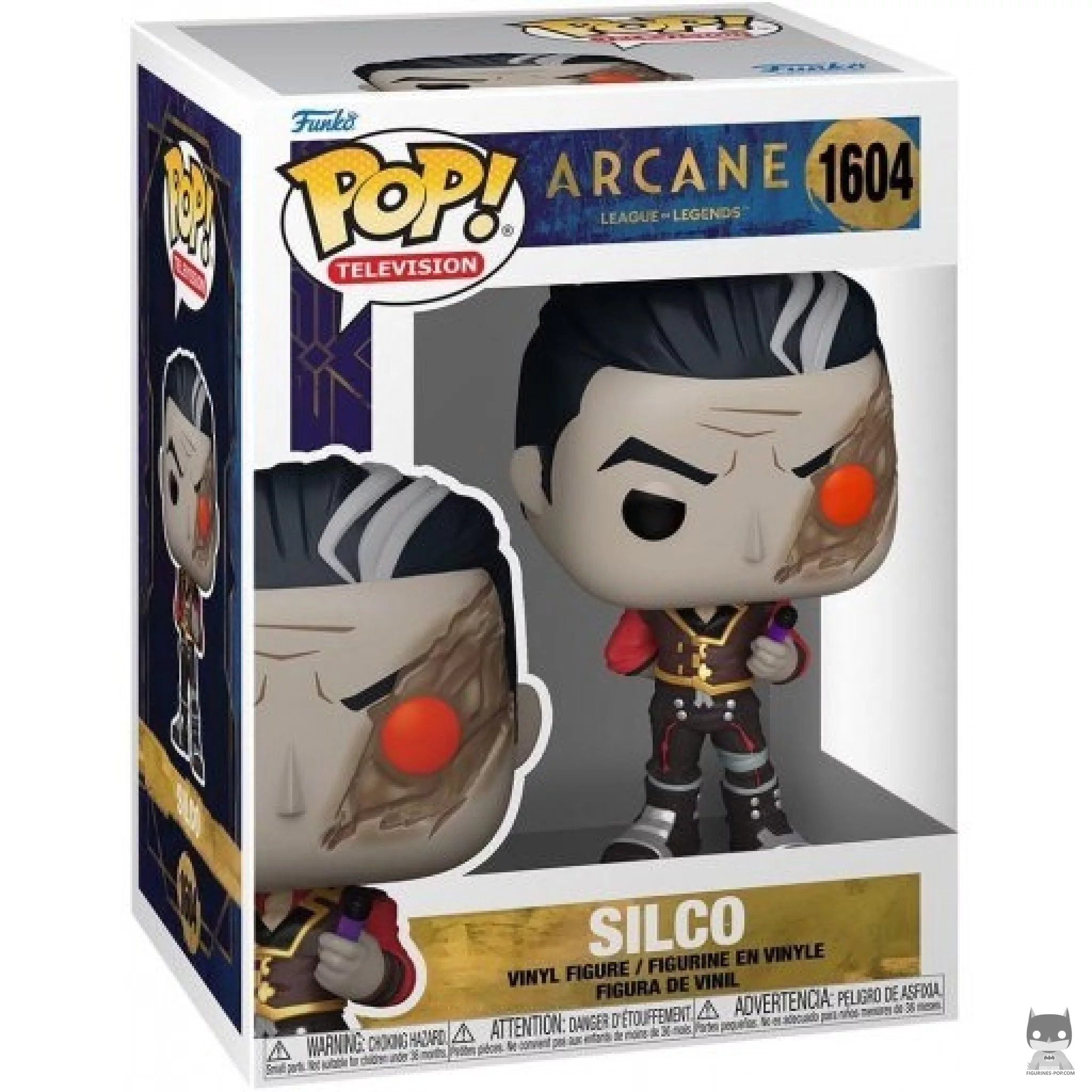 Silco Funko Pop! figure in its box