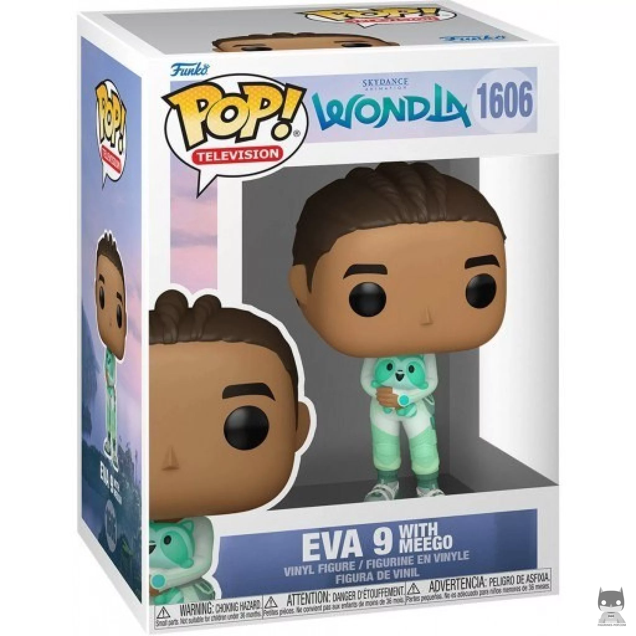 Eva 9 with Meego Funko Pop! figure in its box