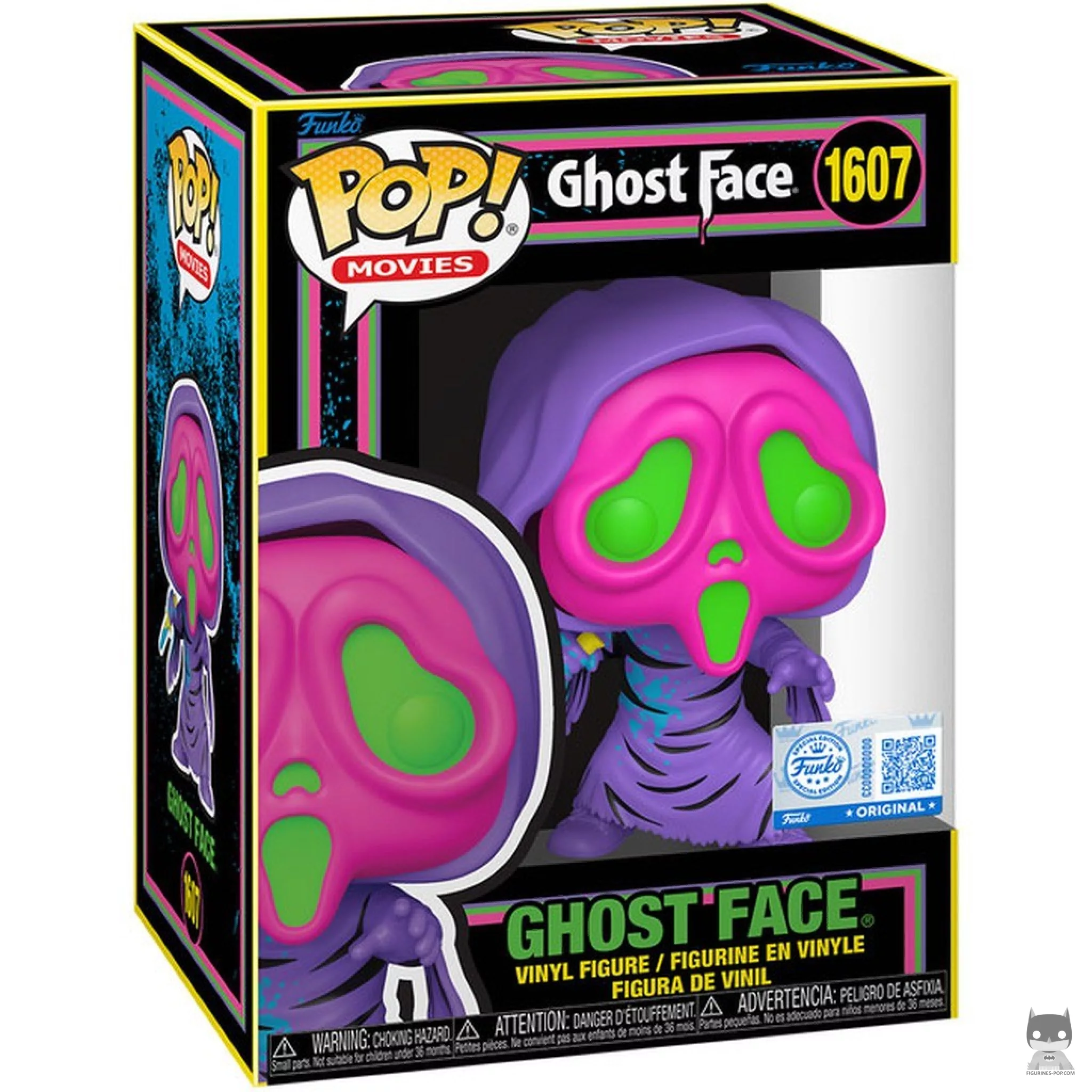 Ghost Face (Black Light) Funko Pop! figure in its box