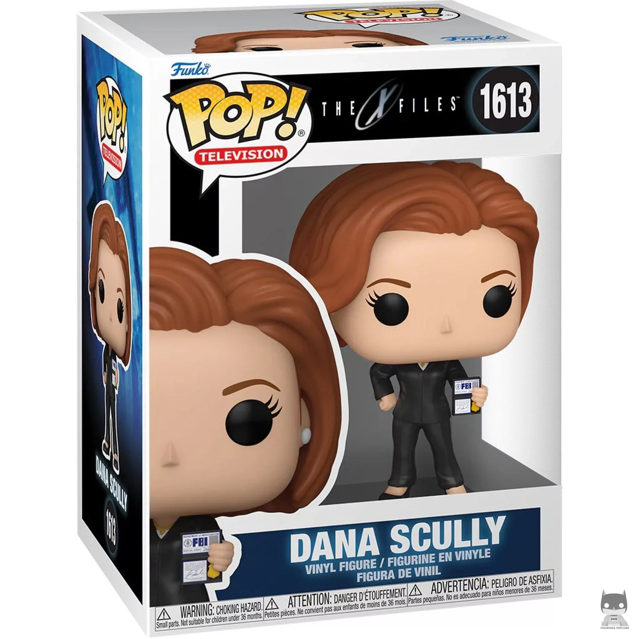 Dana Scully Funko Pop! figure in its box
