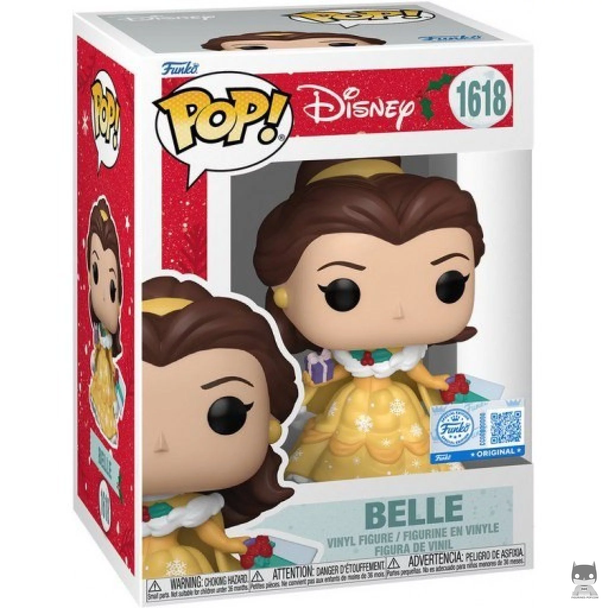 Belle (Holiday) Funko Pop! figure in its box