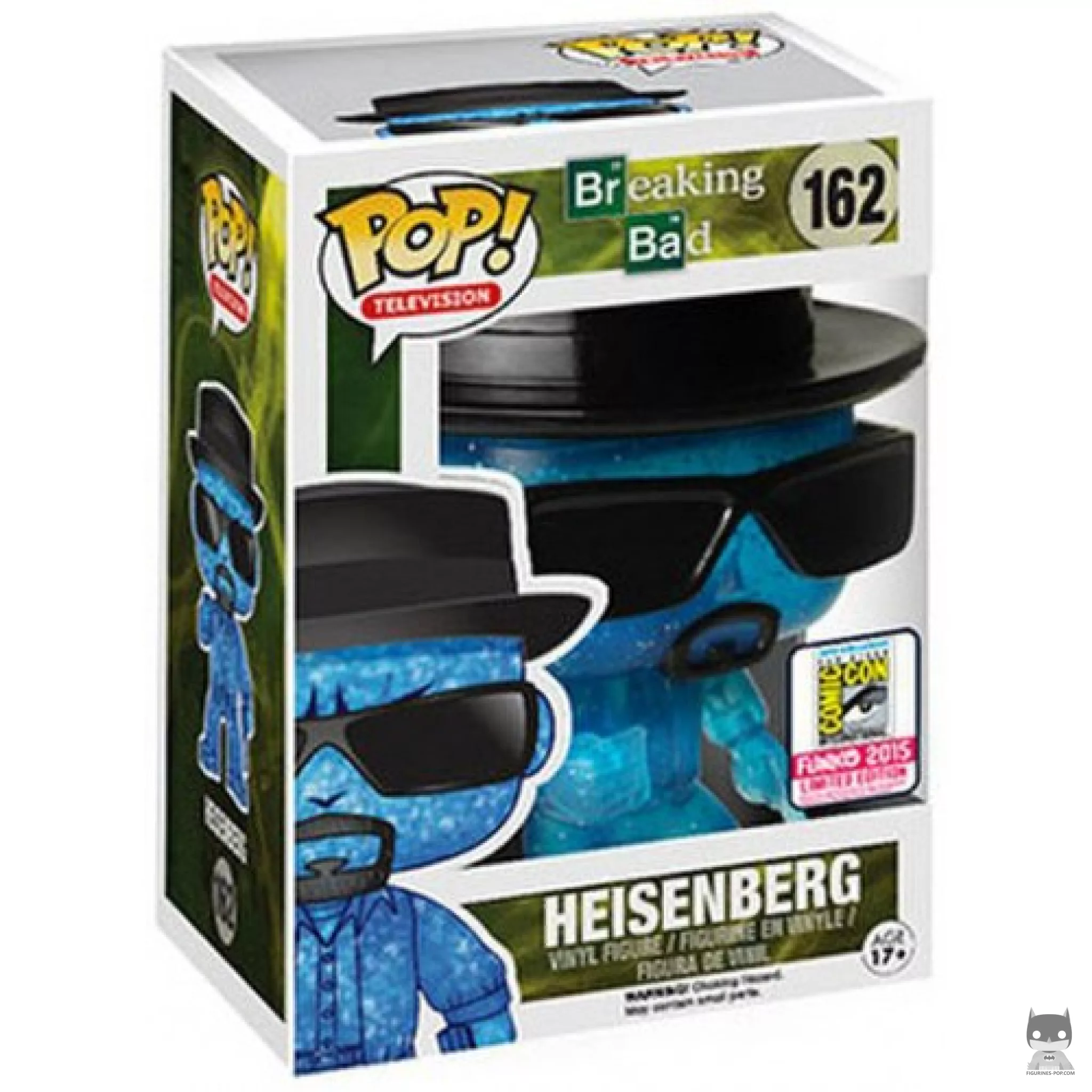 Heisenberg (Blue Crystal) SDCC Funko Pop! figure in its box