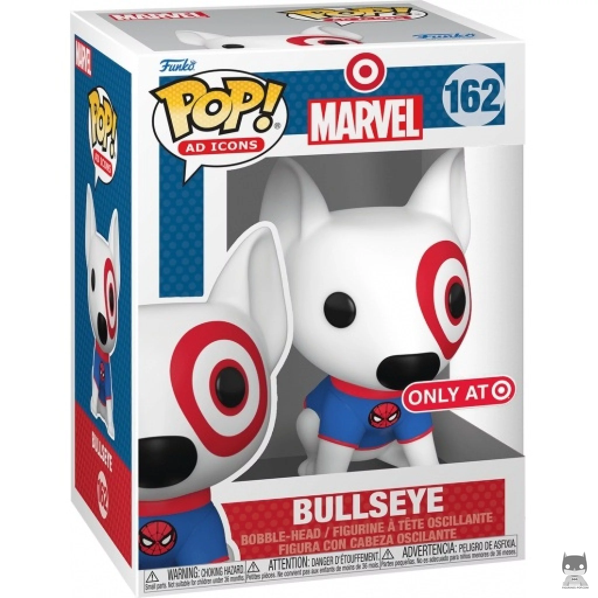 Bullseye Spider-Man Funko Pop! figure in its box