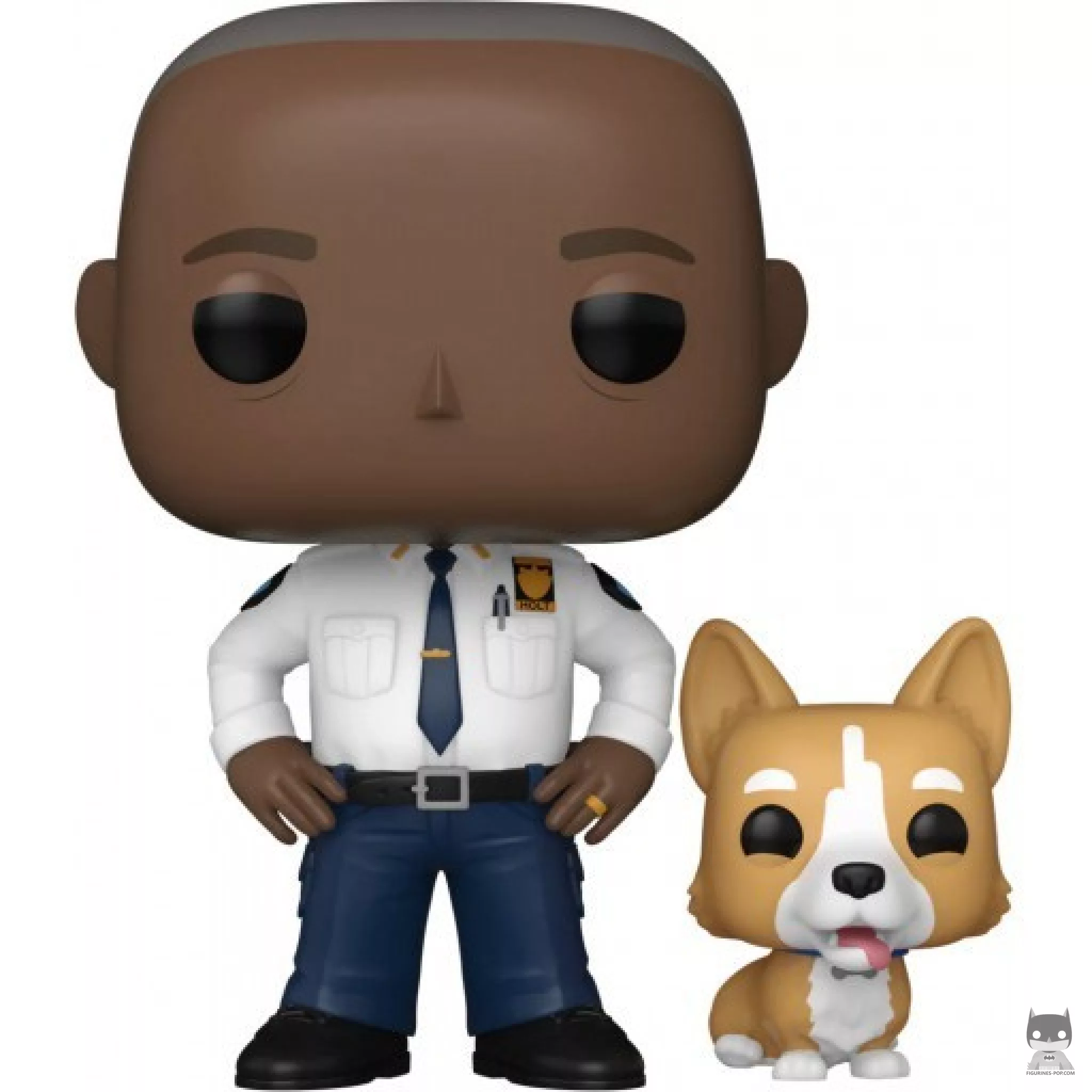 Captain Ray Holt with Cheddar Funko Pop! figure (Brooklyn Nine-Nine)