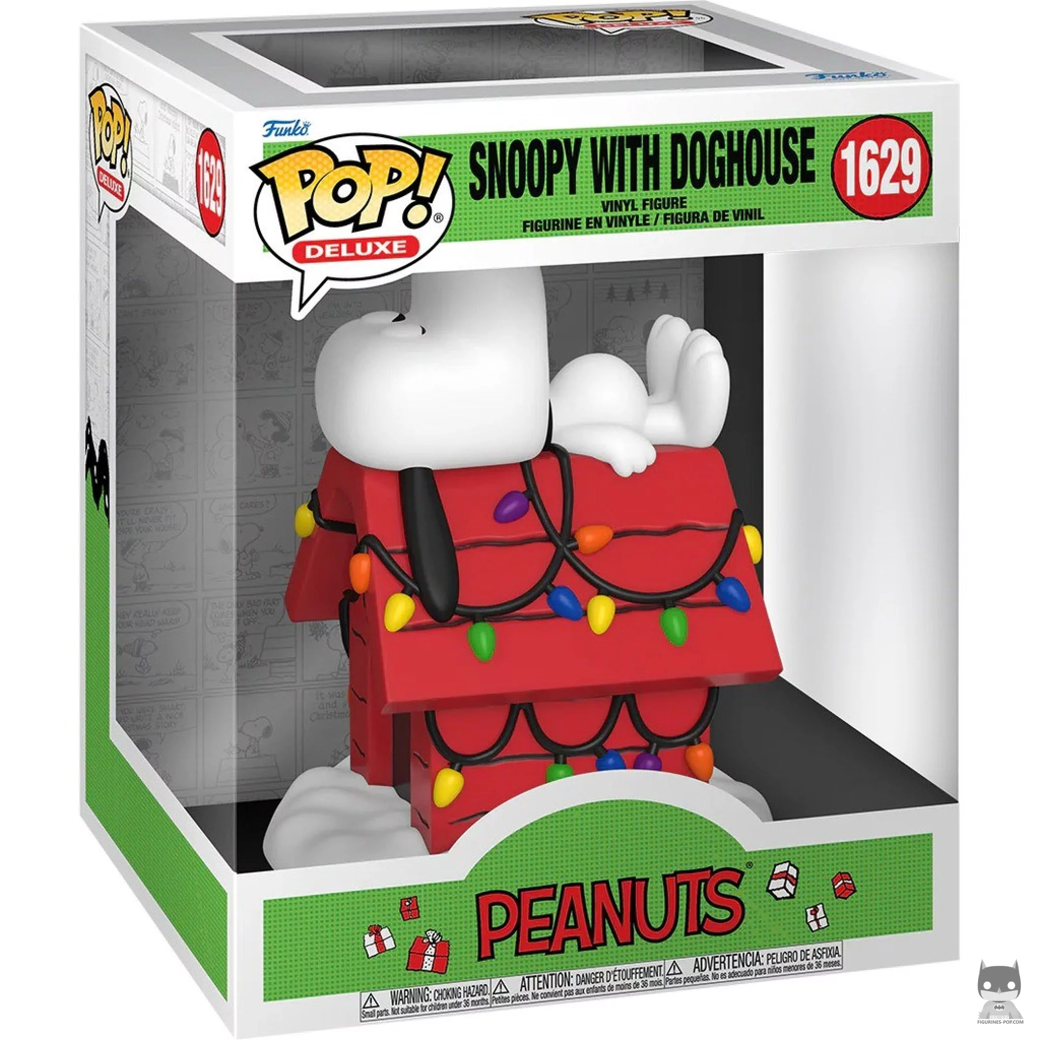 Snoopy with doghouse (Deluxe) Funko Pop! figure in its box