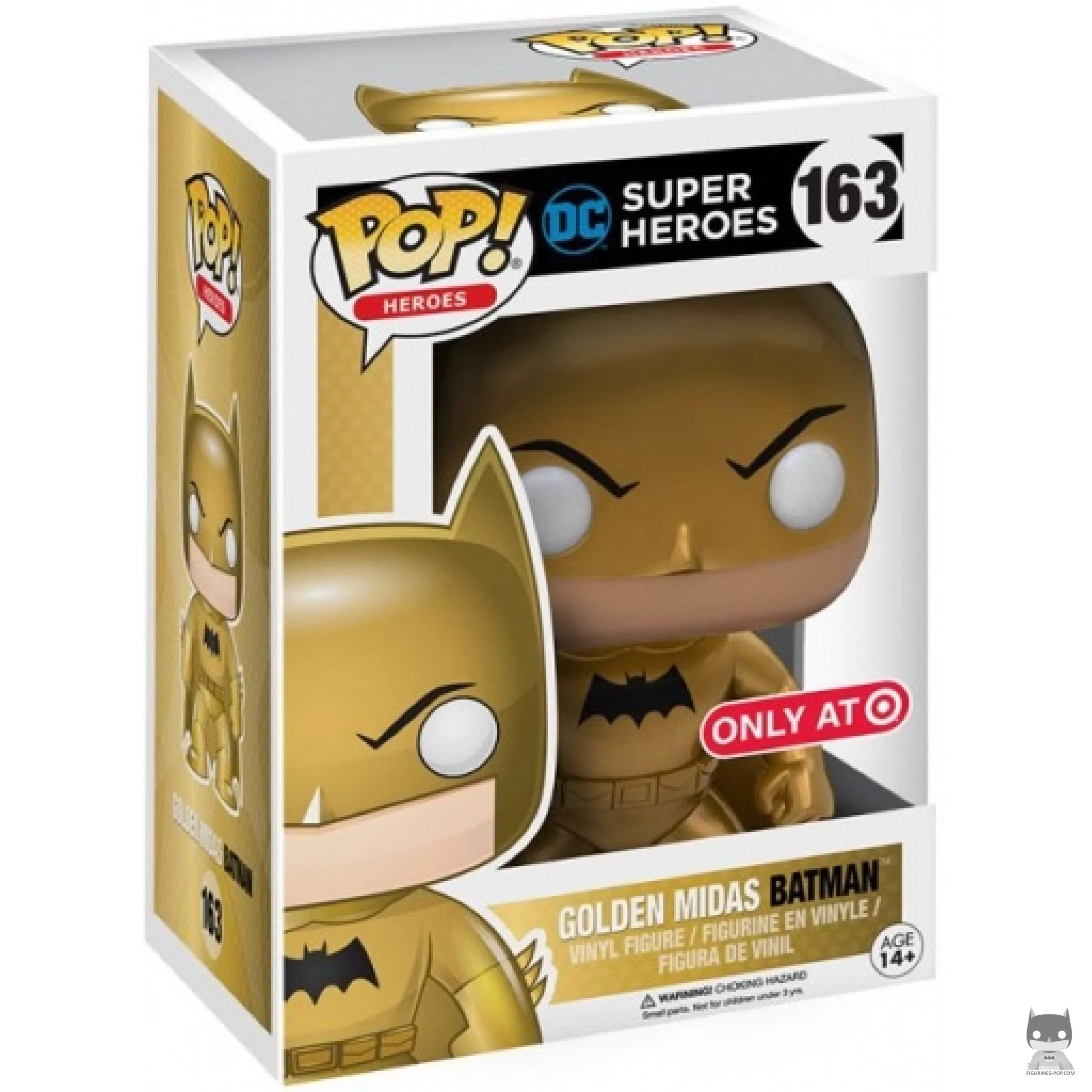 Golden Midas Batman Funko Pop! figure in its box
