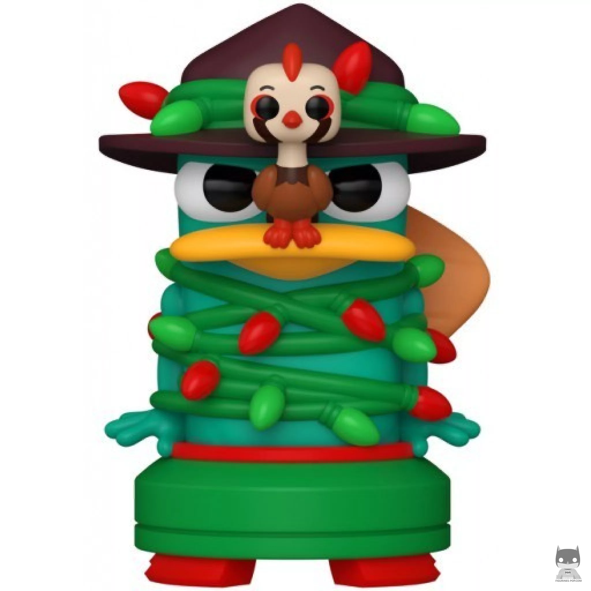 Partridge on a Perry Funko Pop! figure (Phineas & Ferb)
