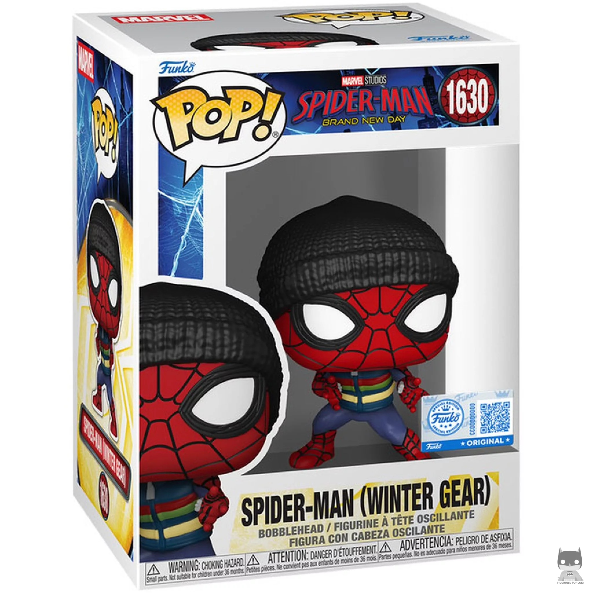 Spider-Man (Winter gear) Funko Pop! figure in its box