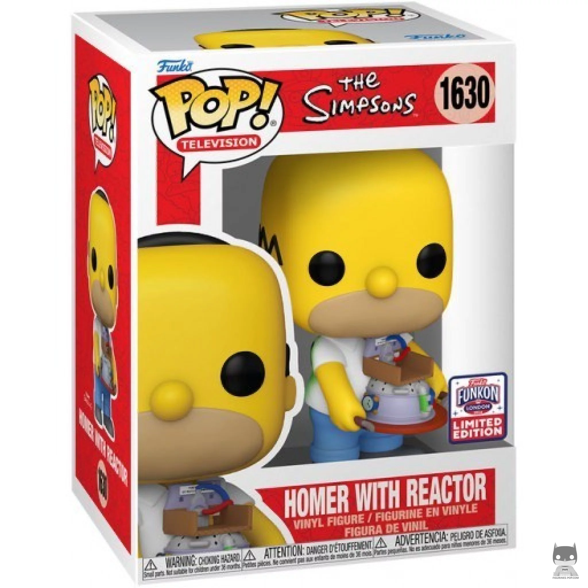 Homer with Reactor Funko Pop! figure in its box