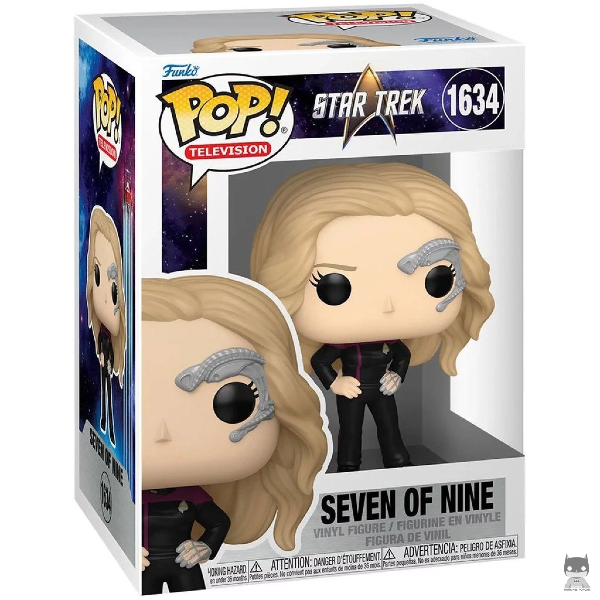 Seven of Nine Funko Pop! figure in its box