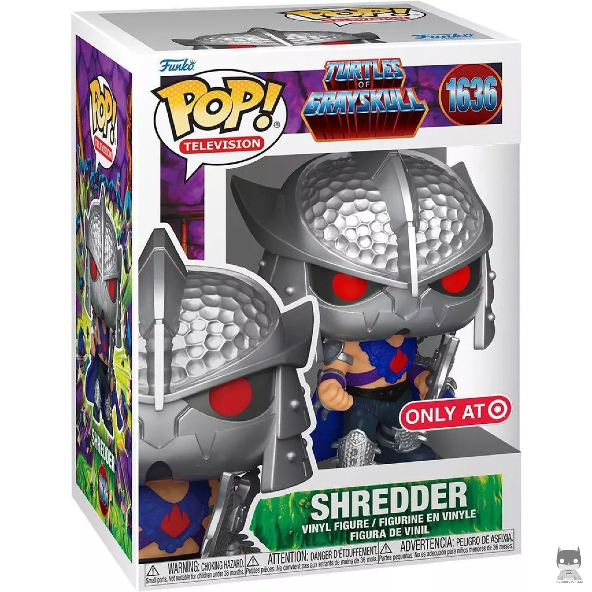 Shredder (Turtles of Grayskull) Funko Pop! figure in its box