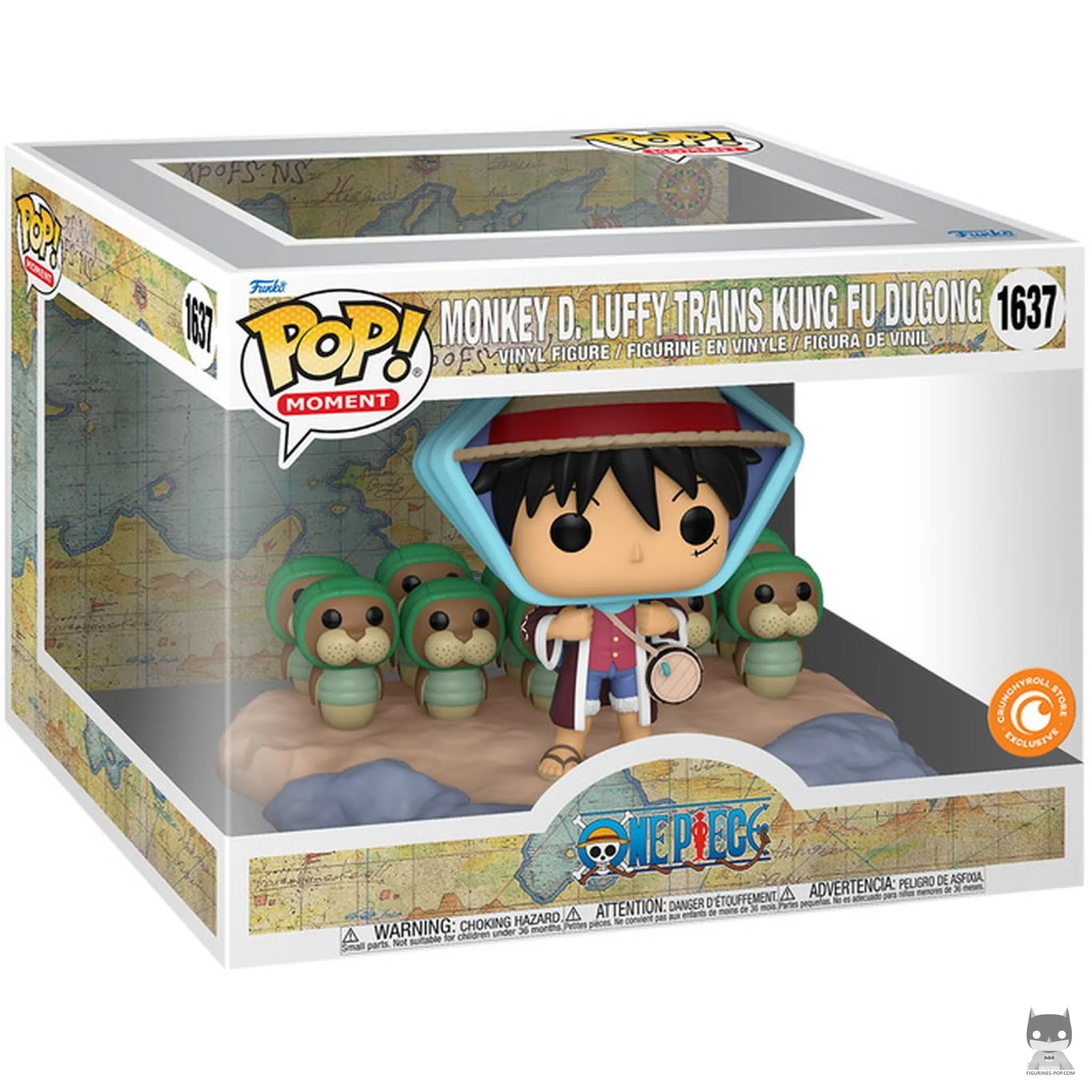 Monkey D. Luffy Trains Kung Fu Dugong Funko Pop! figure in its box