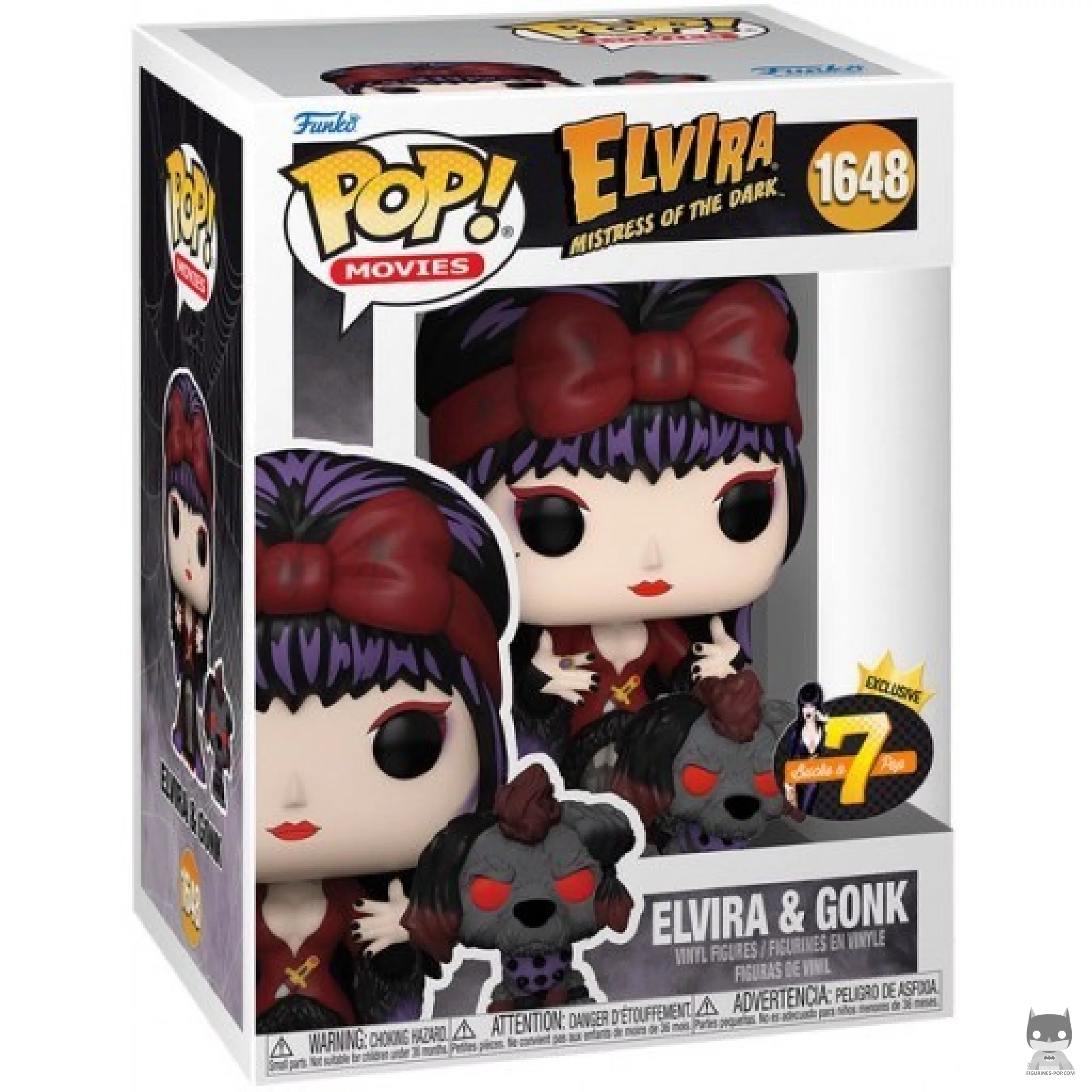 Elvira & Gonk Funko Pop! figure in its box