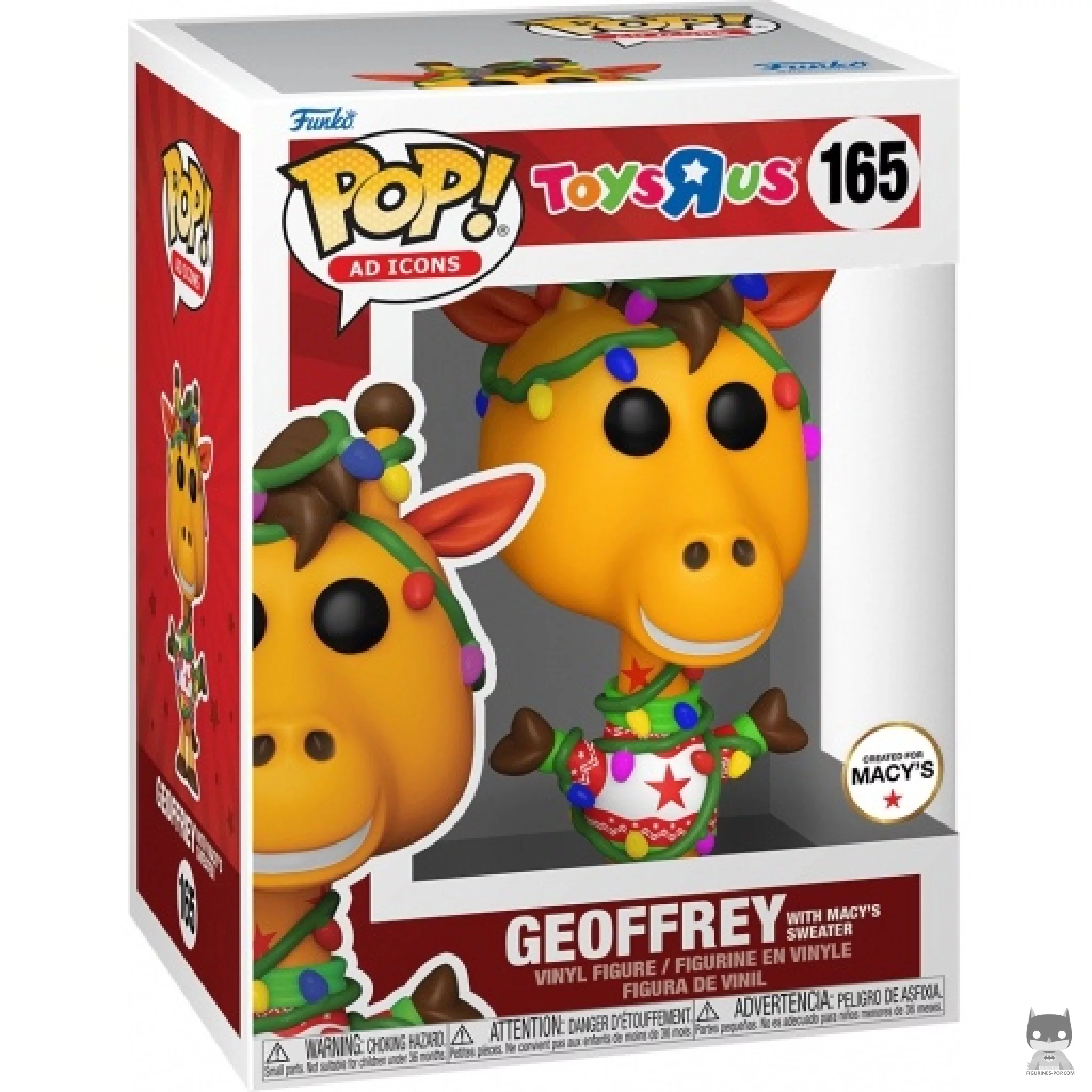 Geoffrey With Macy's Sweater Funko Pop! figure in its box