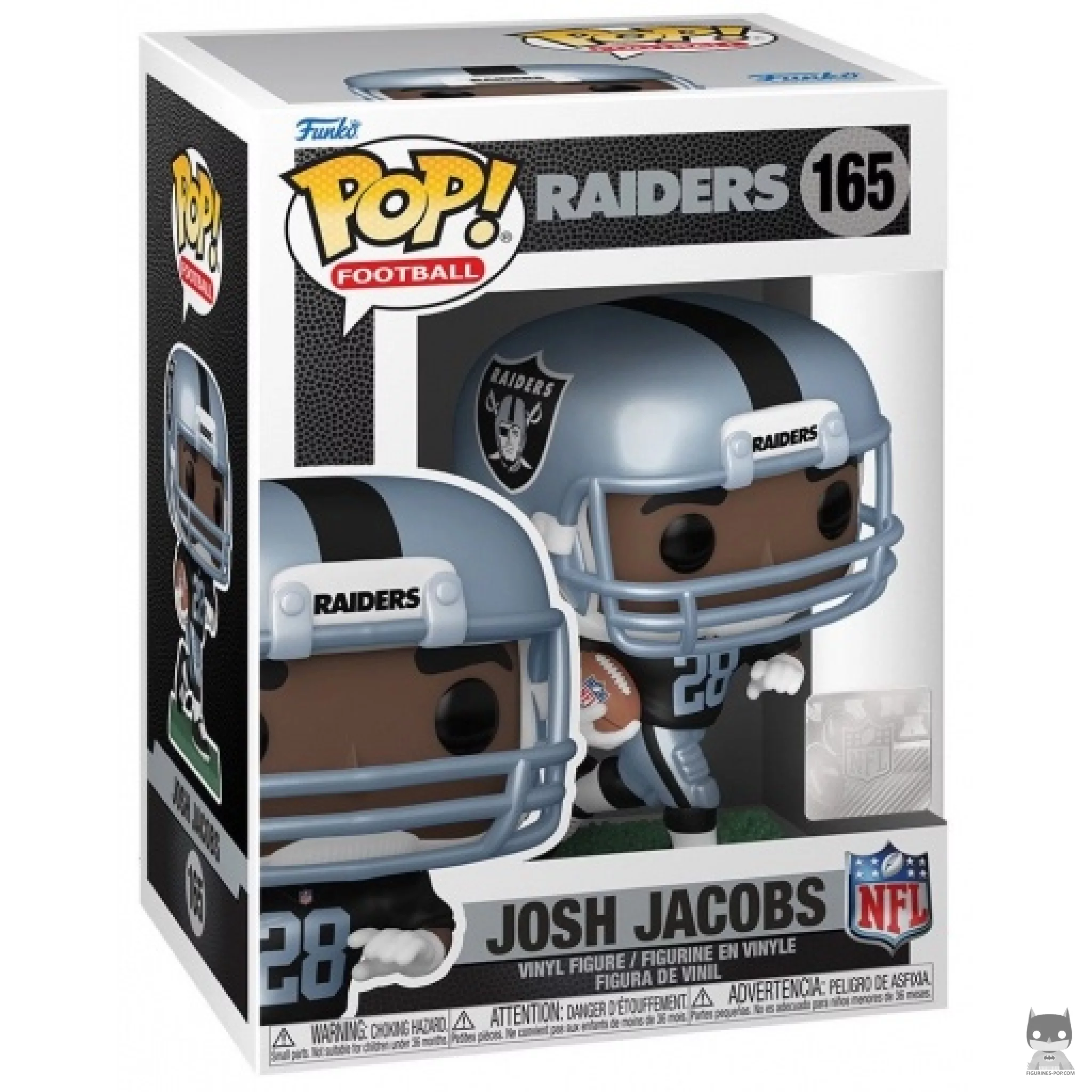 Josh Jacobs (Metallic) Funko Pop! figure in its box