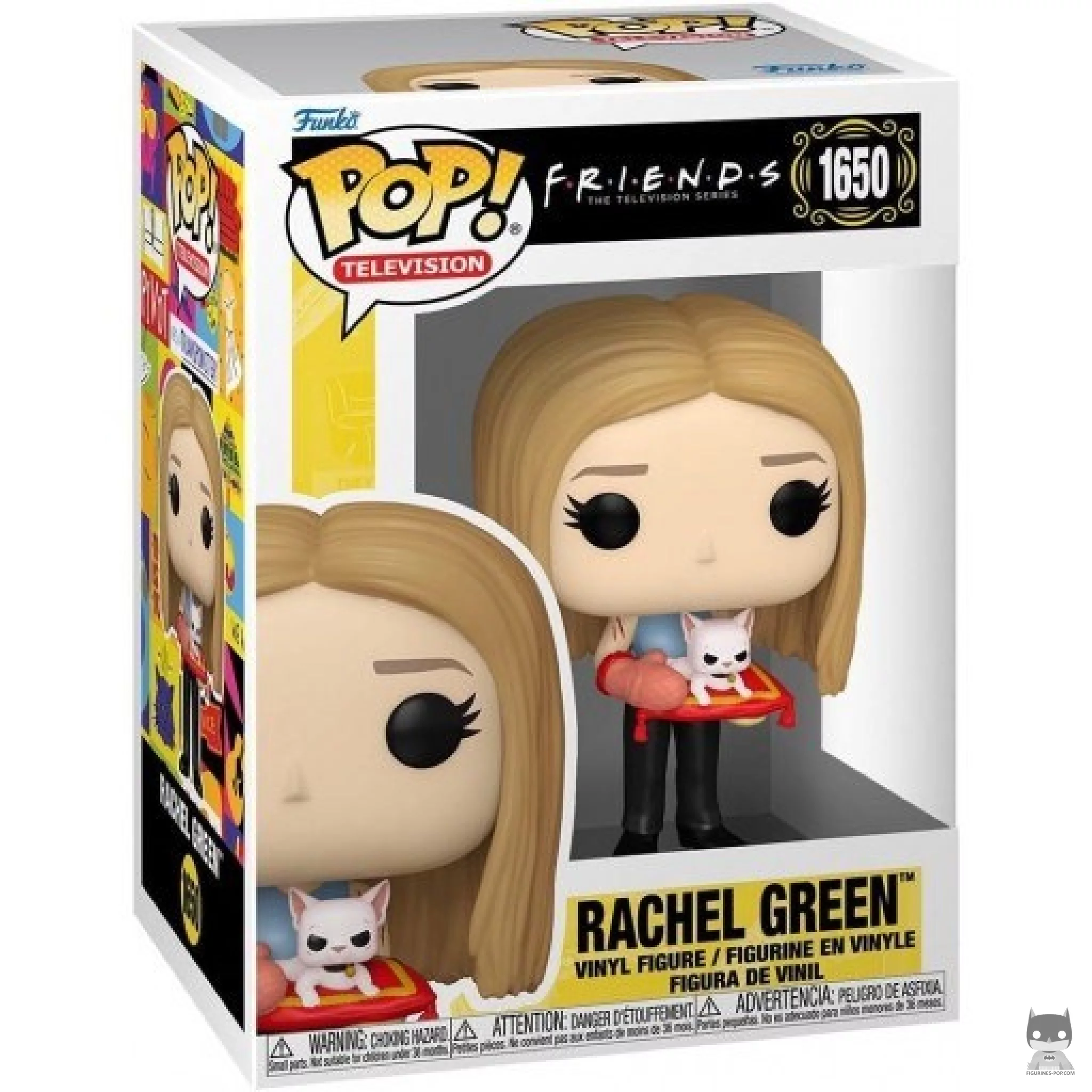 Rachel Green (with Mrs. Whiskerson) Funko Pop! figure in its box