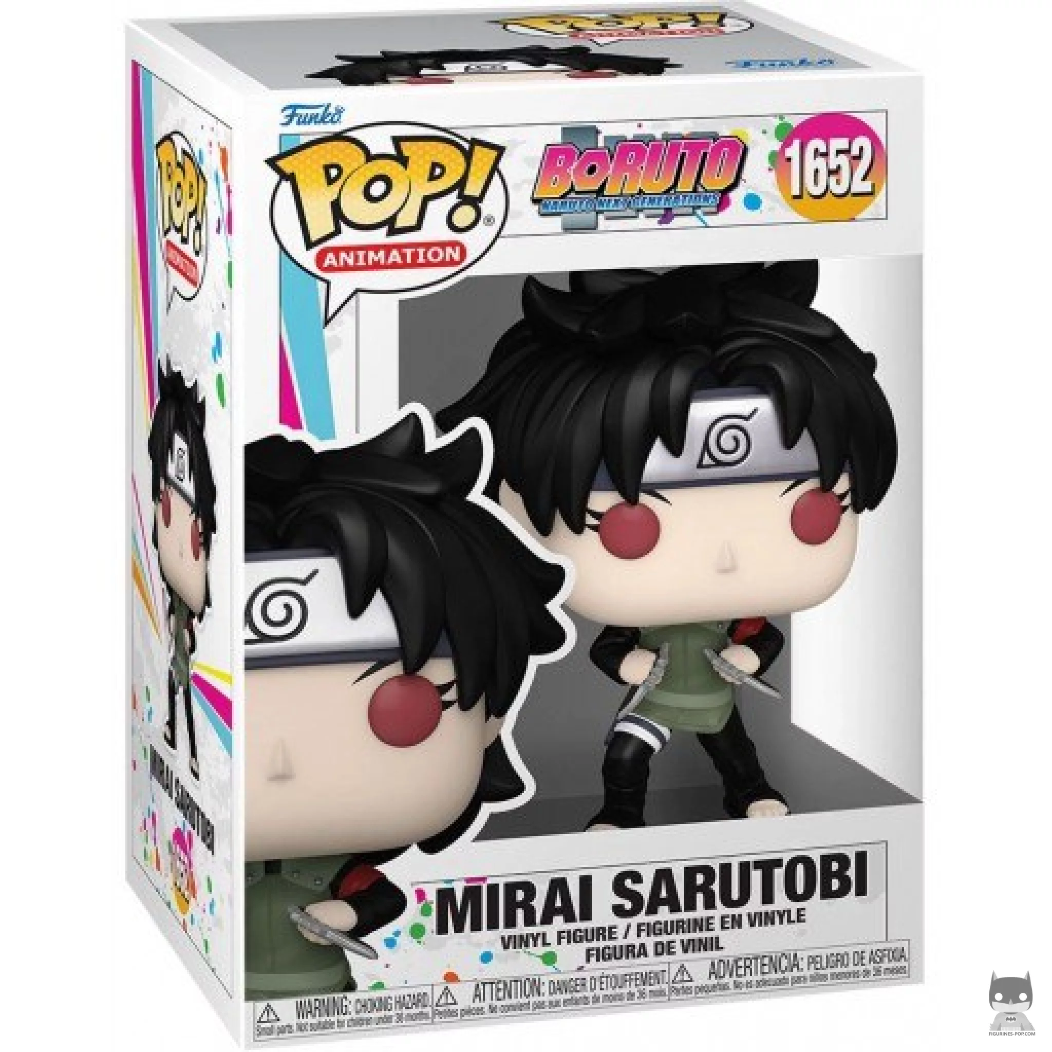 Mirai Sarutobi Funko Pop! figure in its box