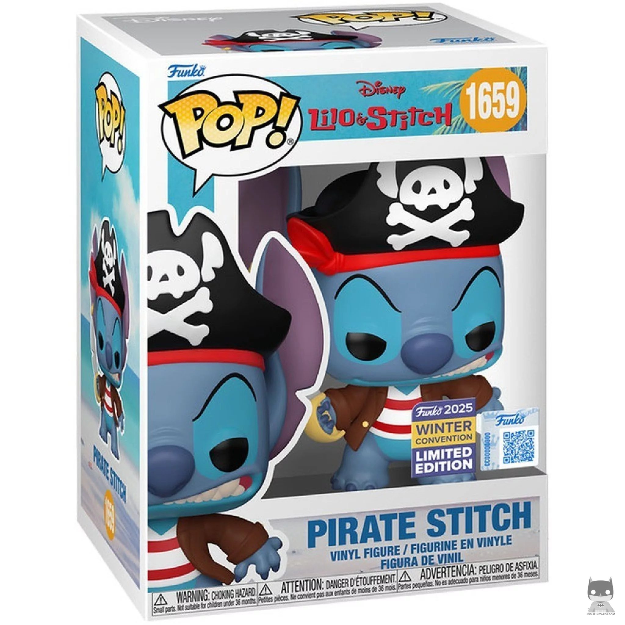 Pirate Stitch Funko Pop! figure in its box