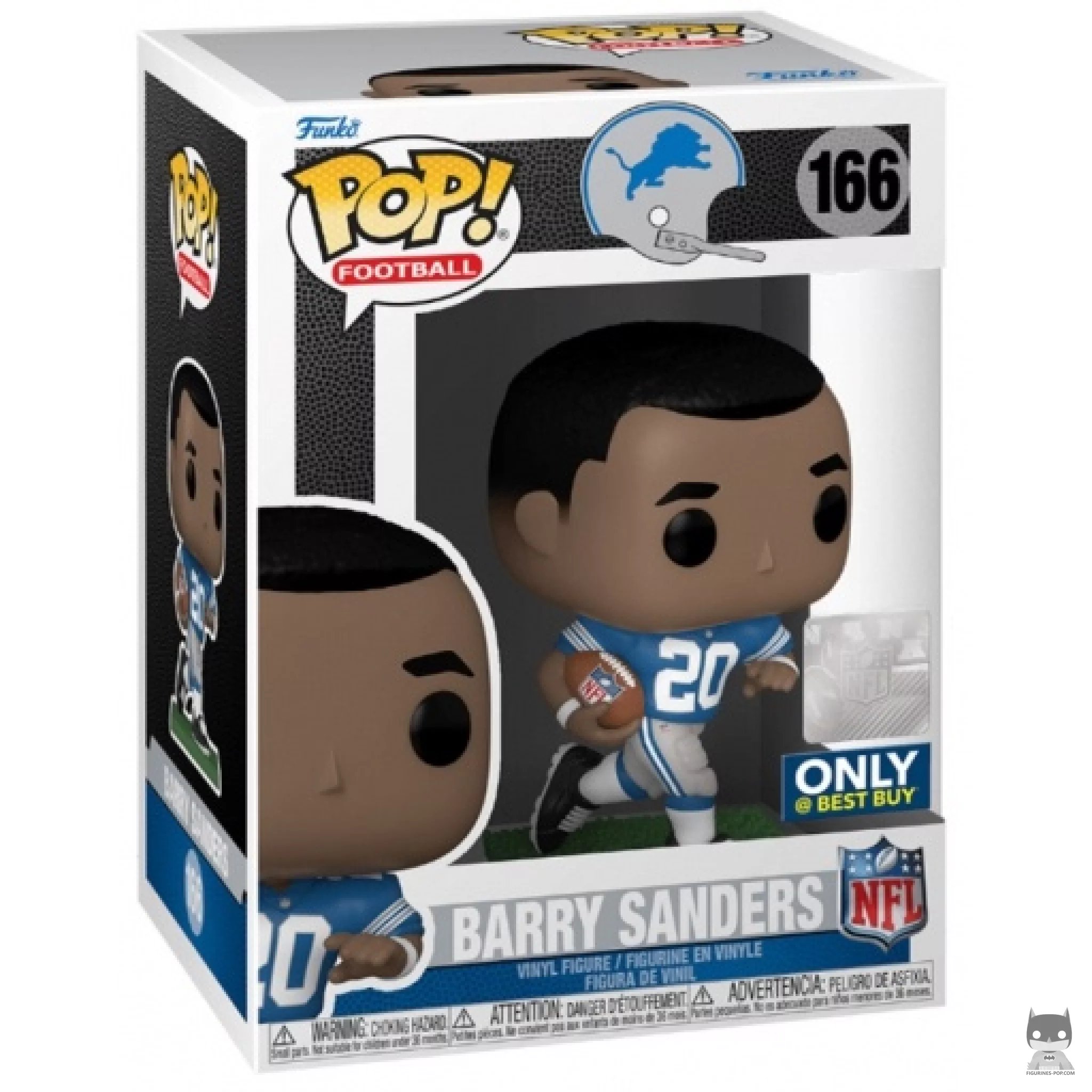 Barry Sanders Funko Pop! figure in its box