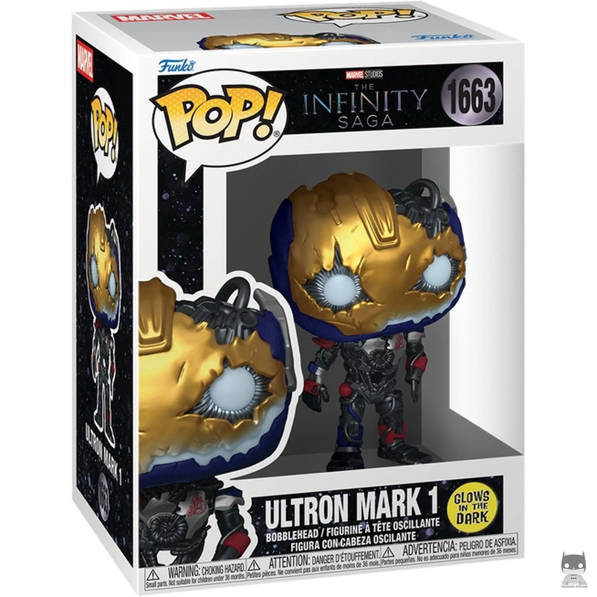Ultron Mark 1 (Glow in the Dark) Funko Pop! figure in its box