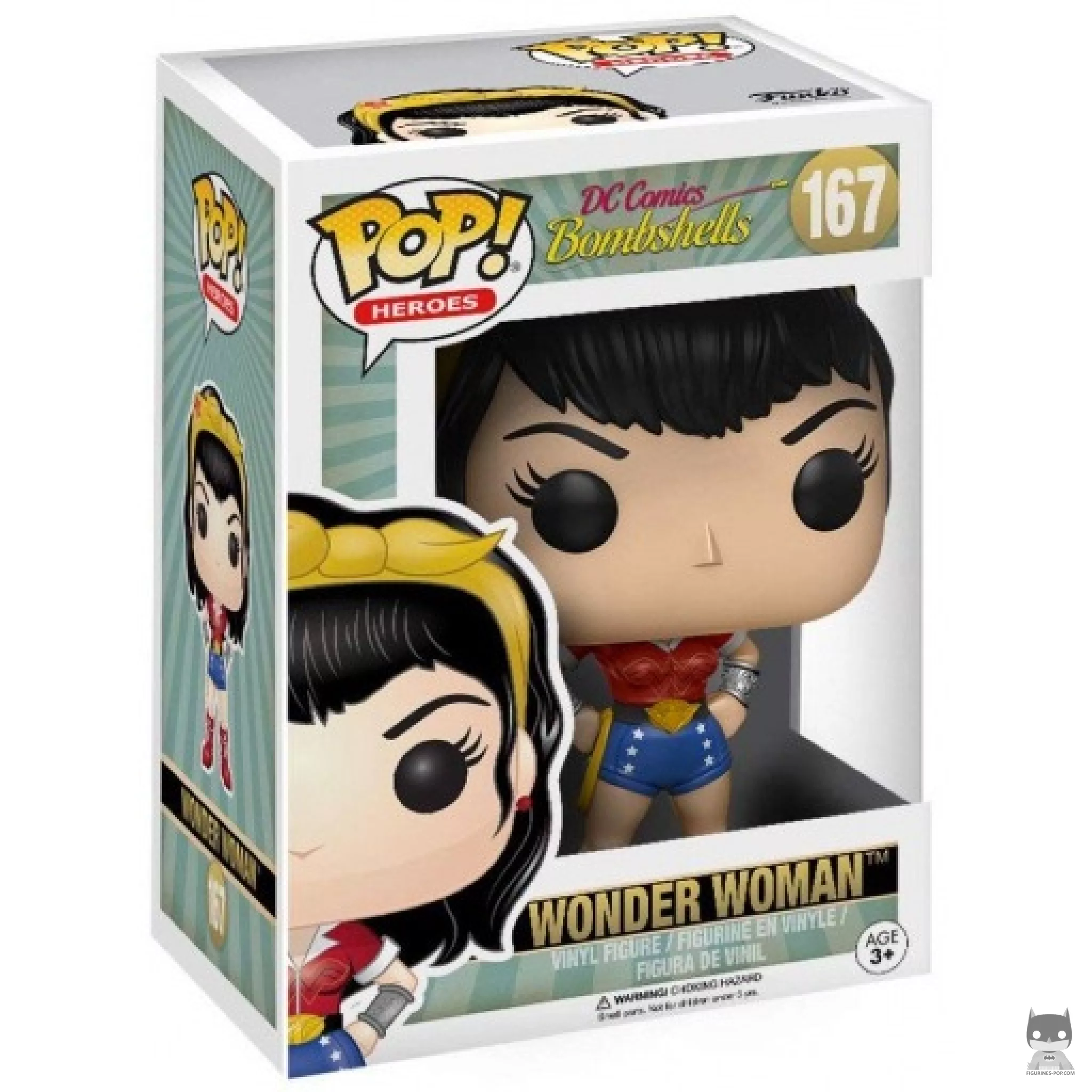Wonder Woman (Chase & Sepia) Funko Pop! figure in its box