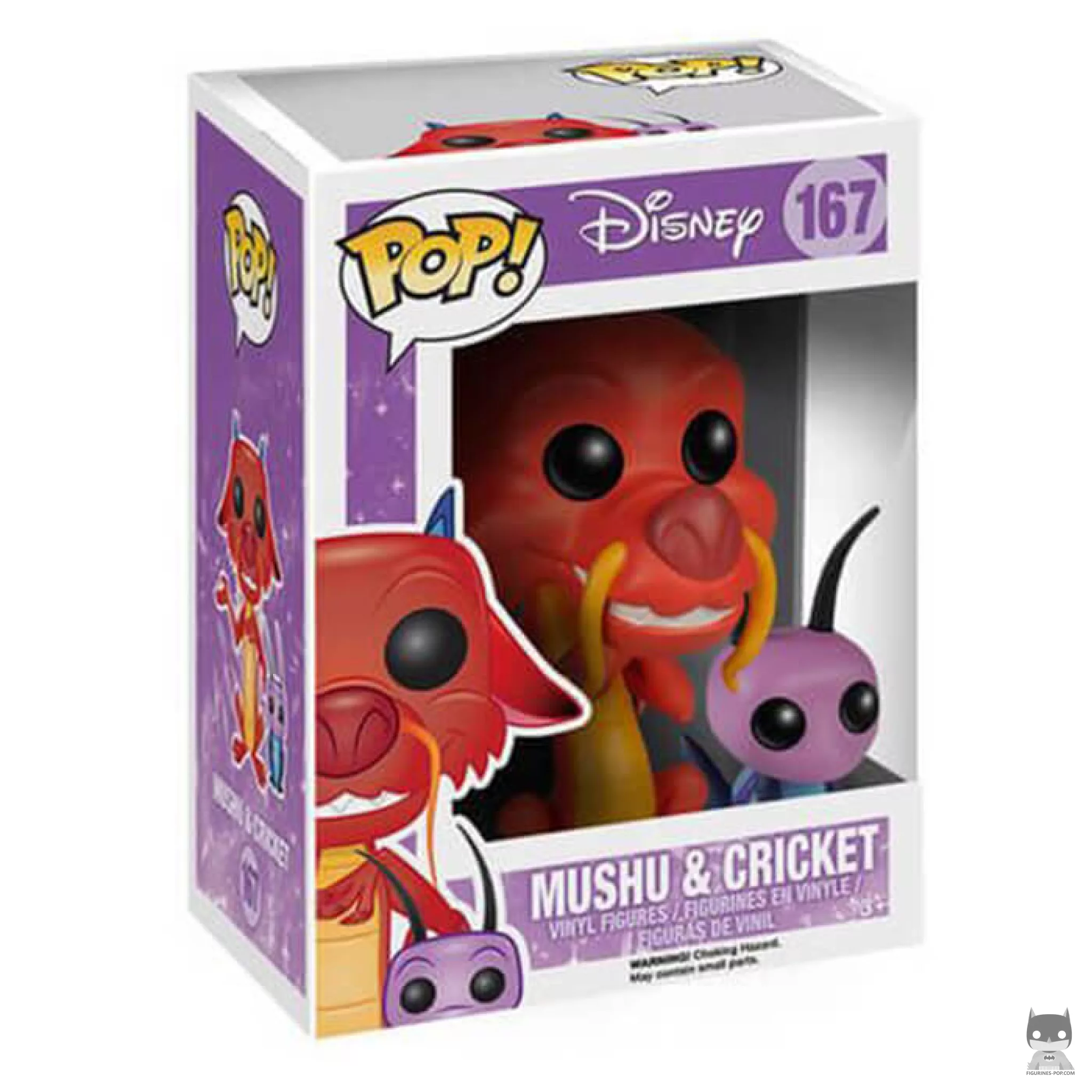 Mushu (with Cricket) Funko Pop! figure in its box