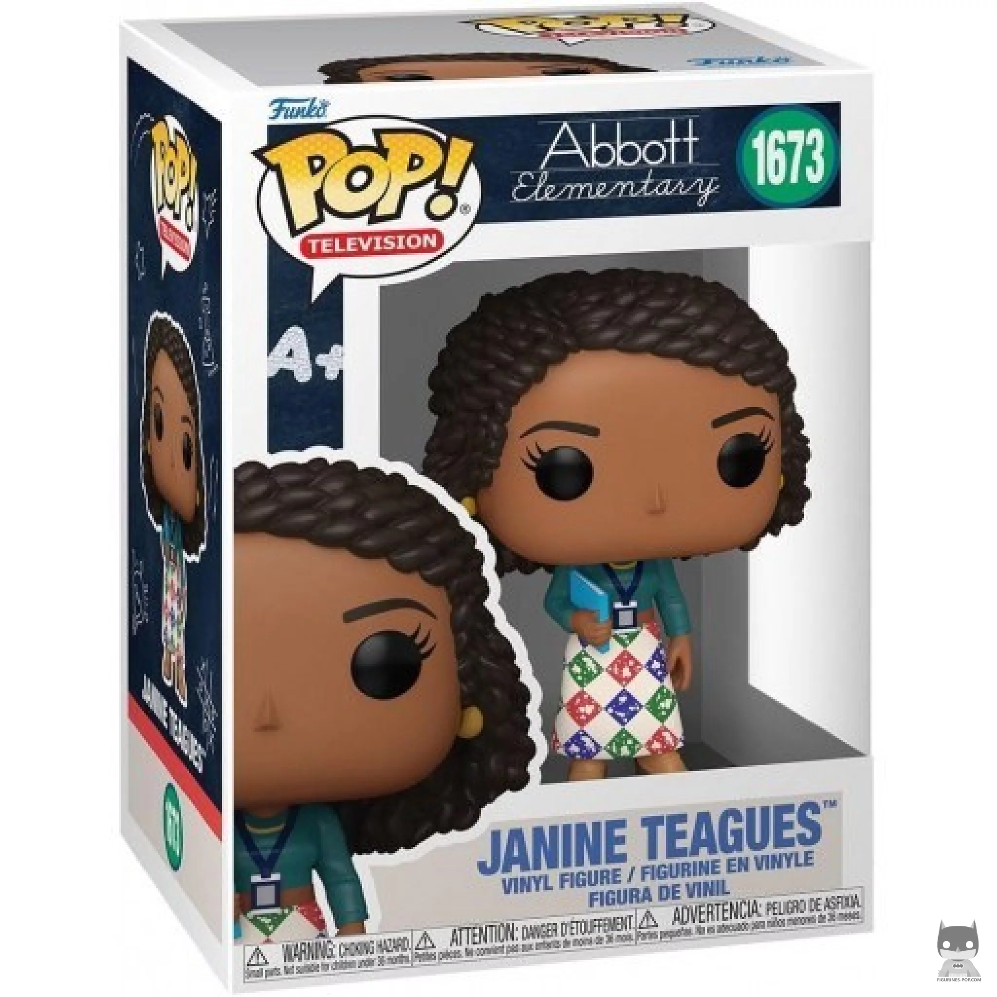 Janine Teagues Funko Pop! figure in its box