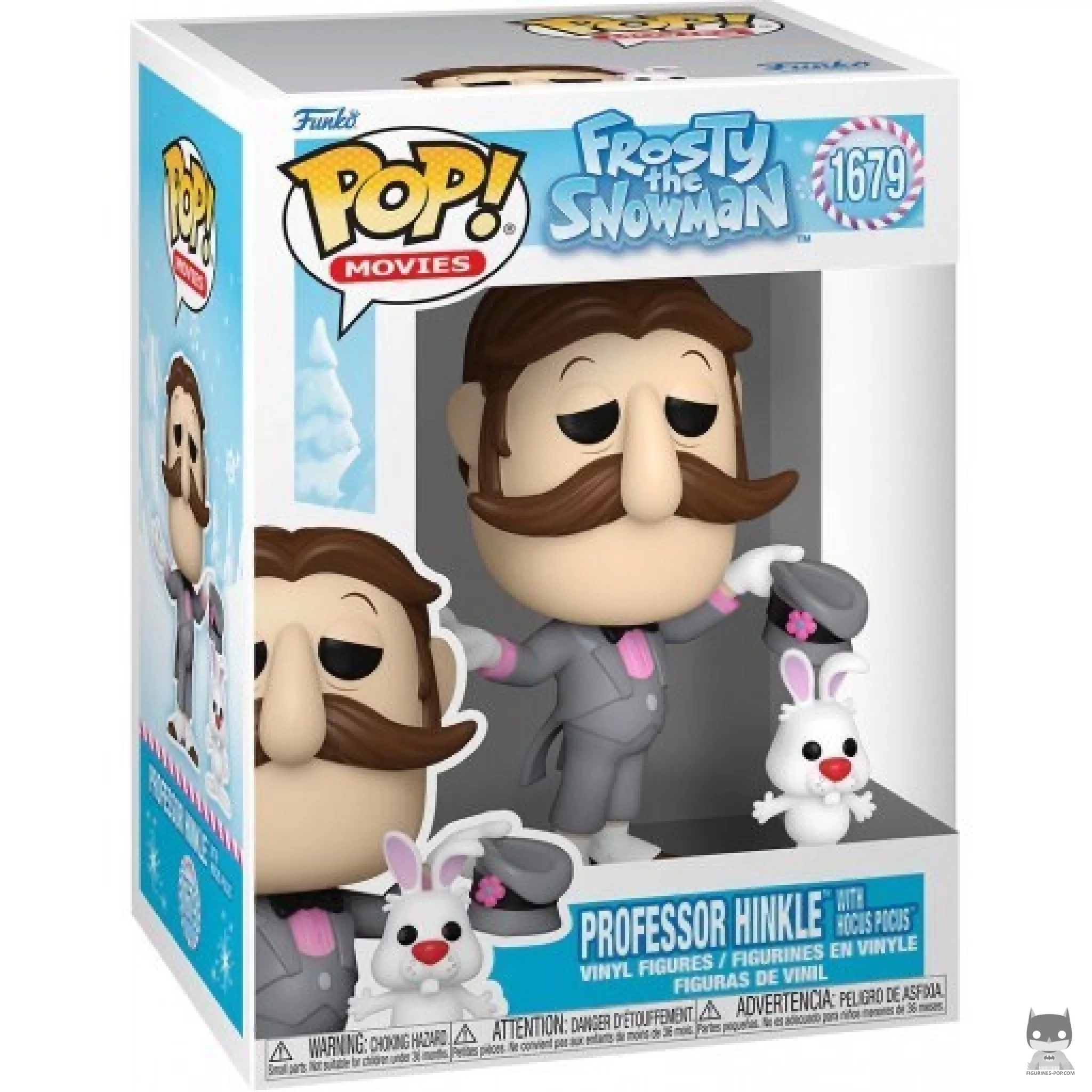 Professor Hinkle with Hocus Pocus Funko Pop! figure in its box