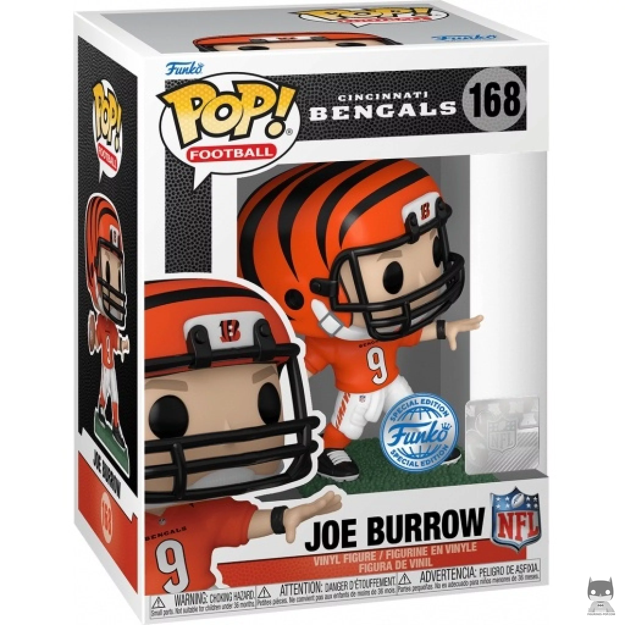 Joe Burrow Funko Pop! figure in its box