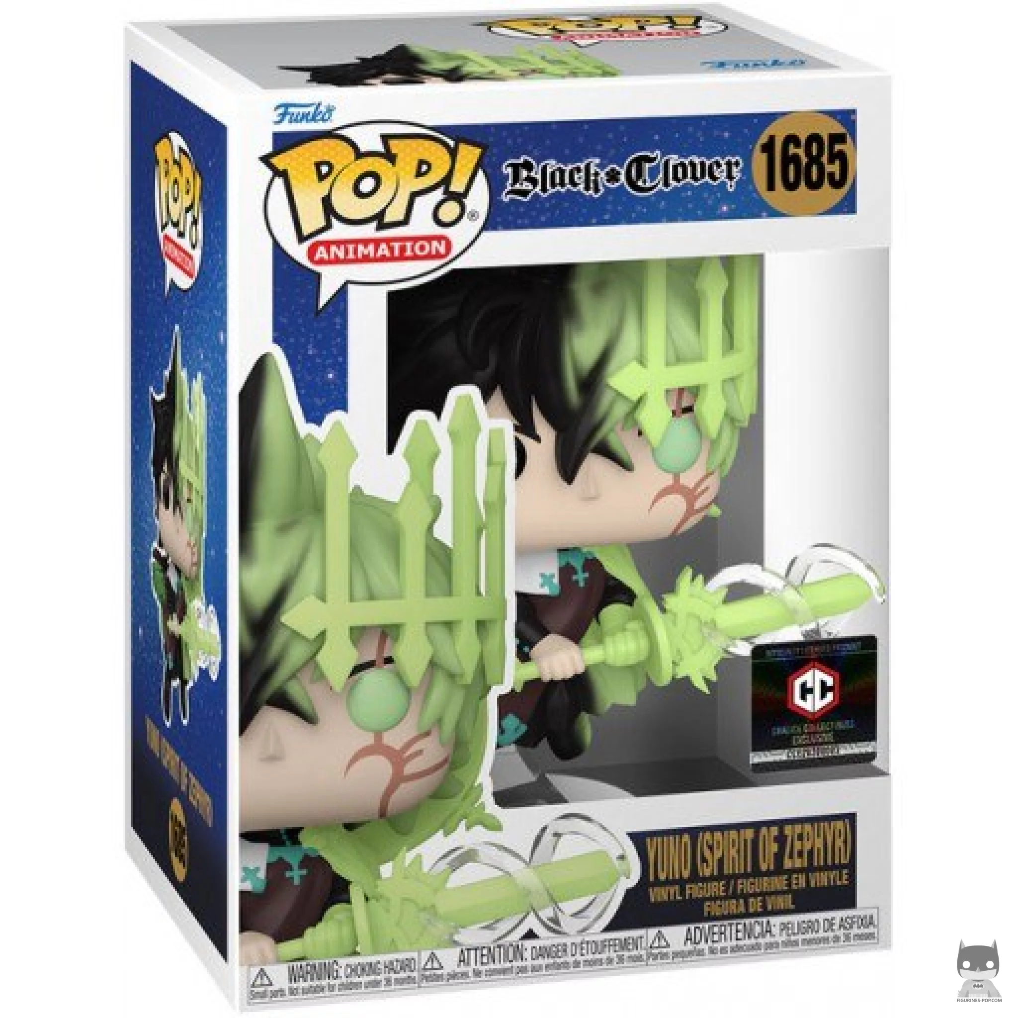 Yuno (Spirit of Zephyr) Funko Pop! figure in its box