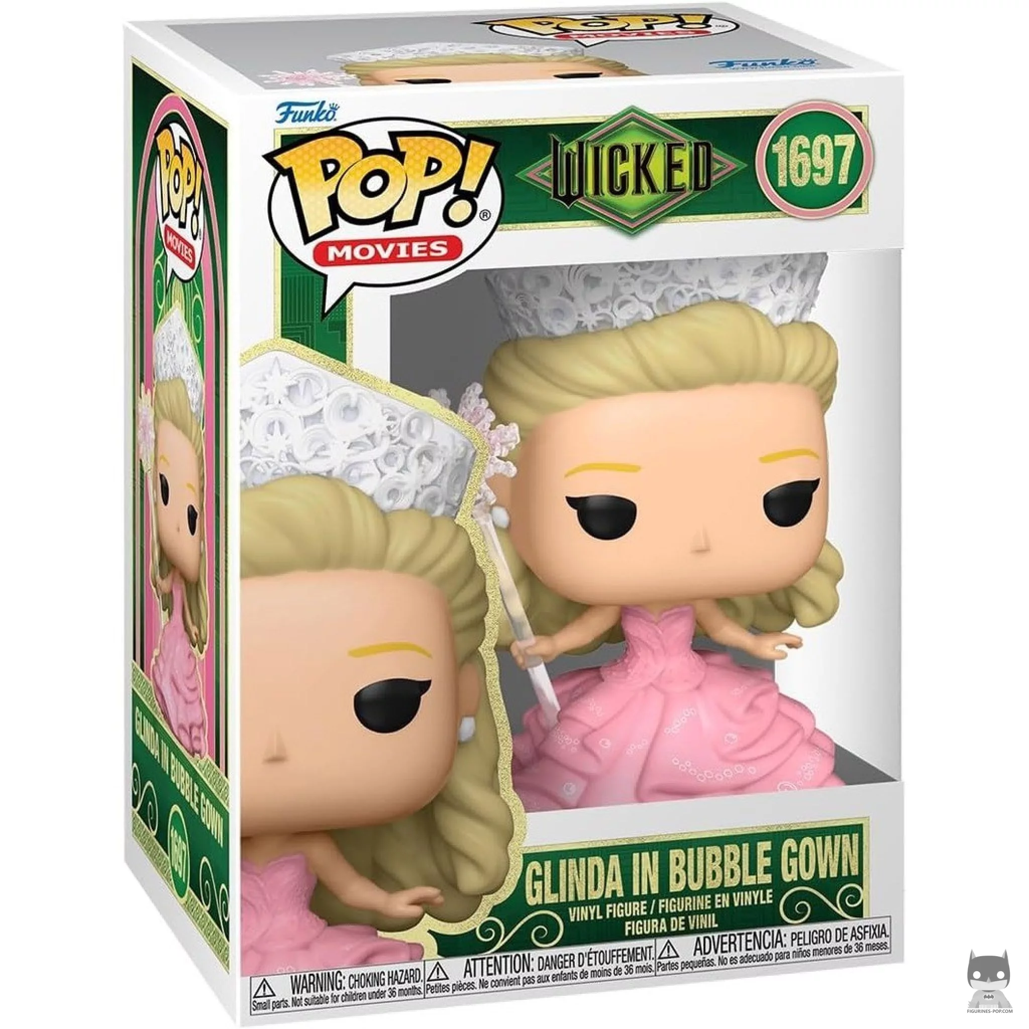Glinda in Bubble Gown Funko Pop! figure in its box