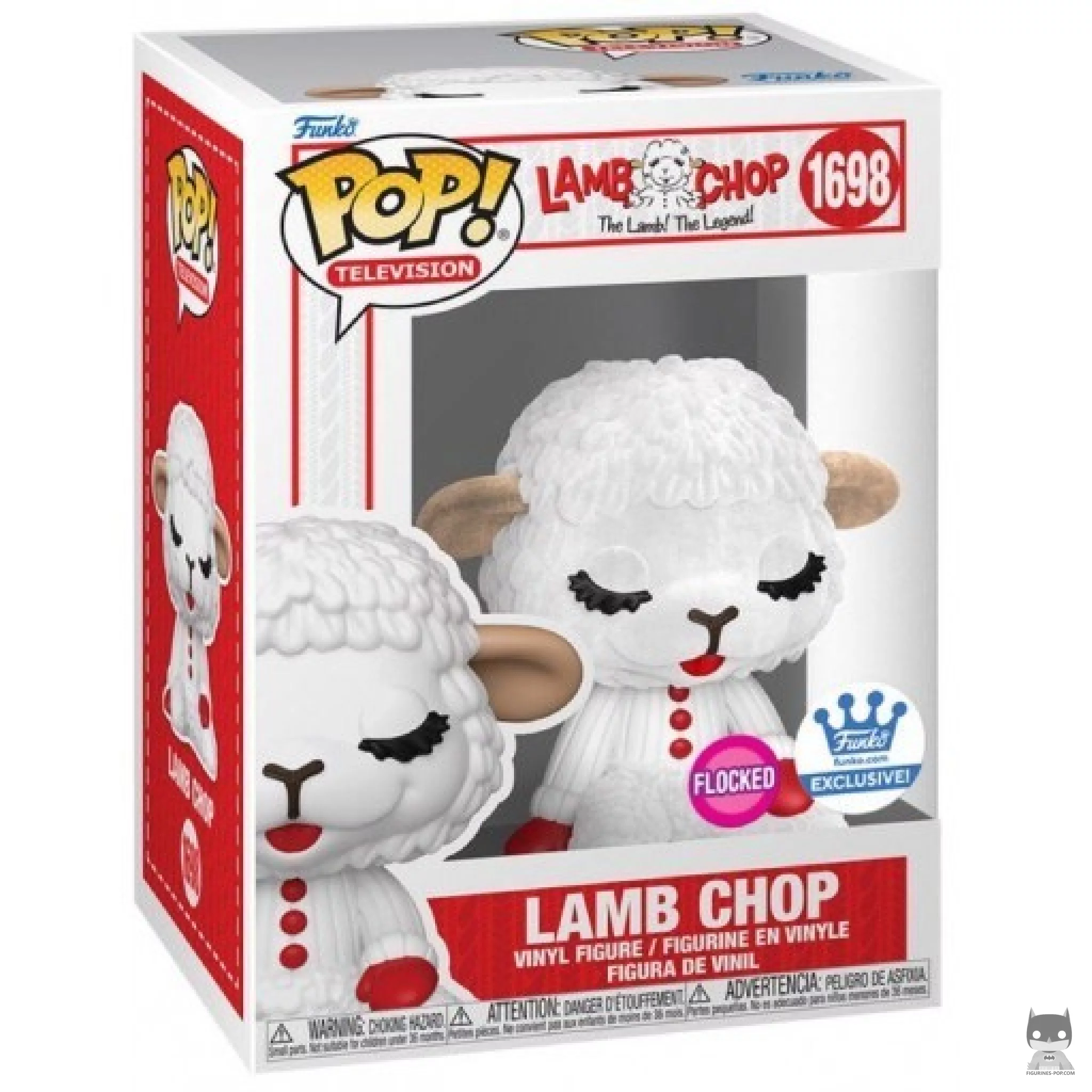 Lamb Chop (Flocked) Funko Pop! figure in its box
