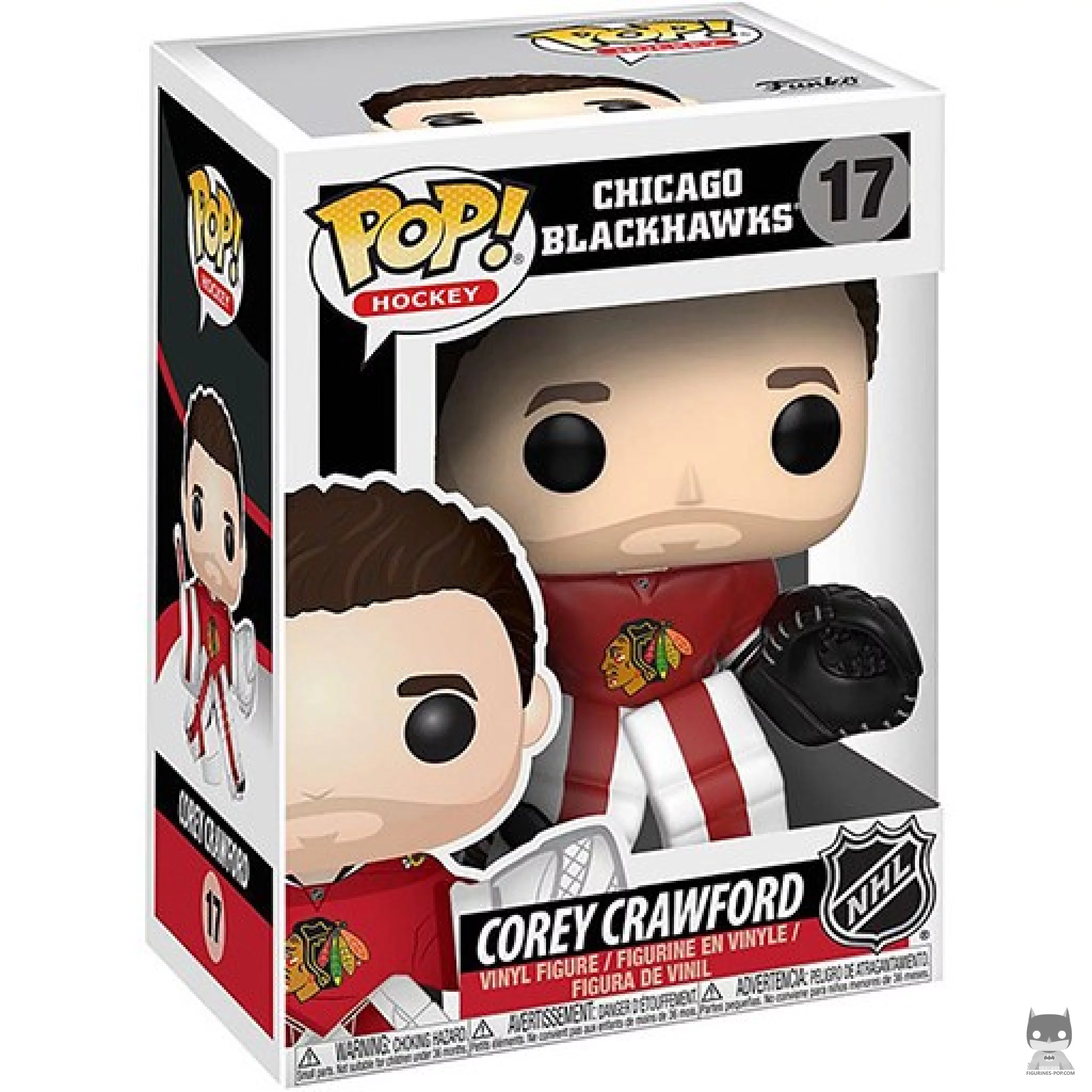 Corey Crawford Funko Pop! figure in its box