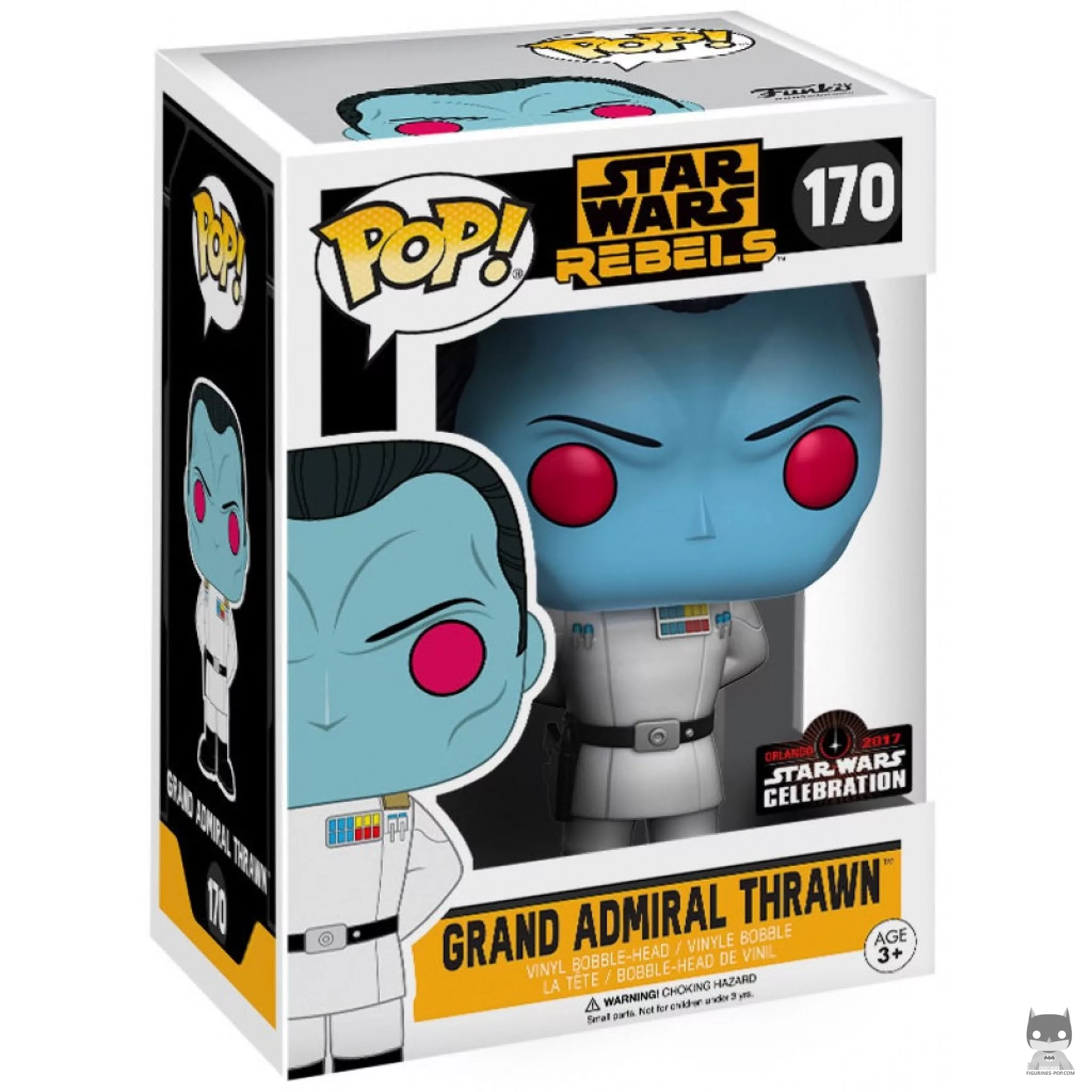 Grand Admiral Thrawn Funko Pop! figure in its box