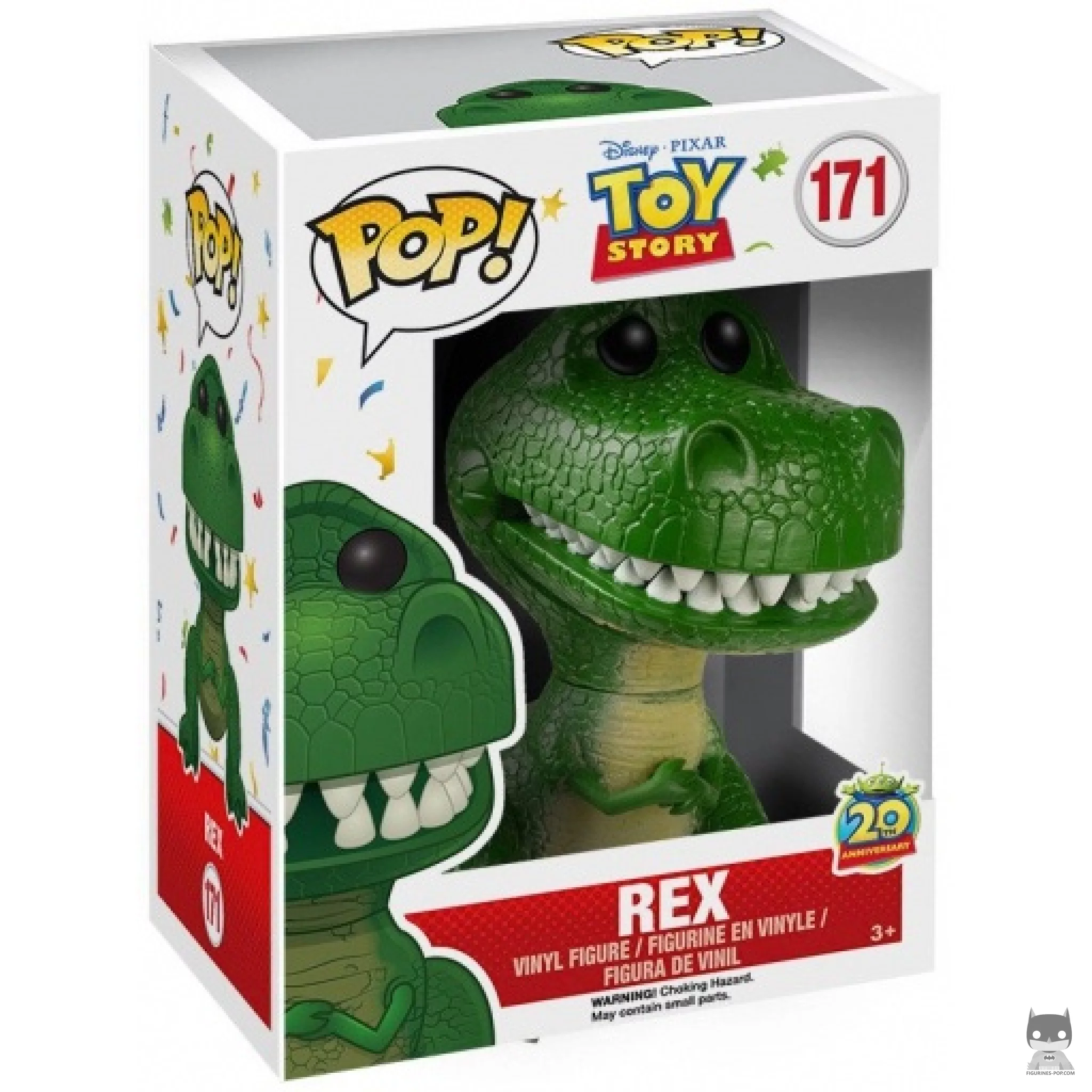 Rex Funko Pop! figure in its box