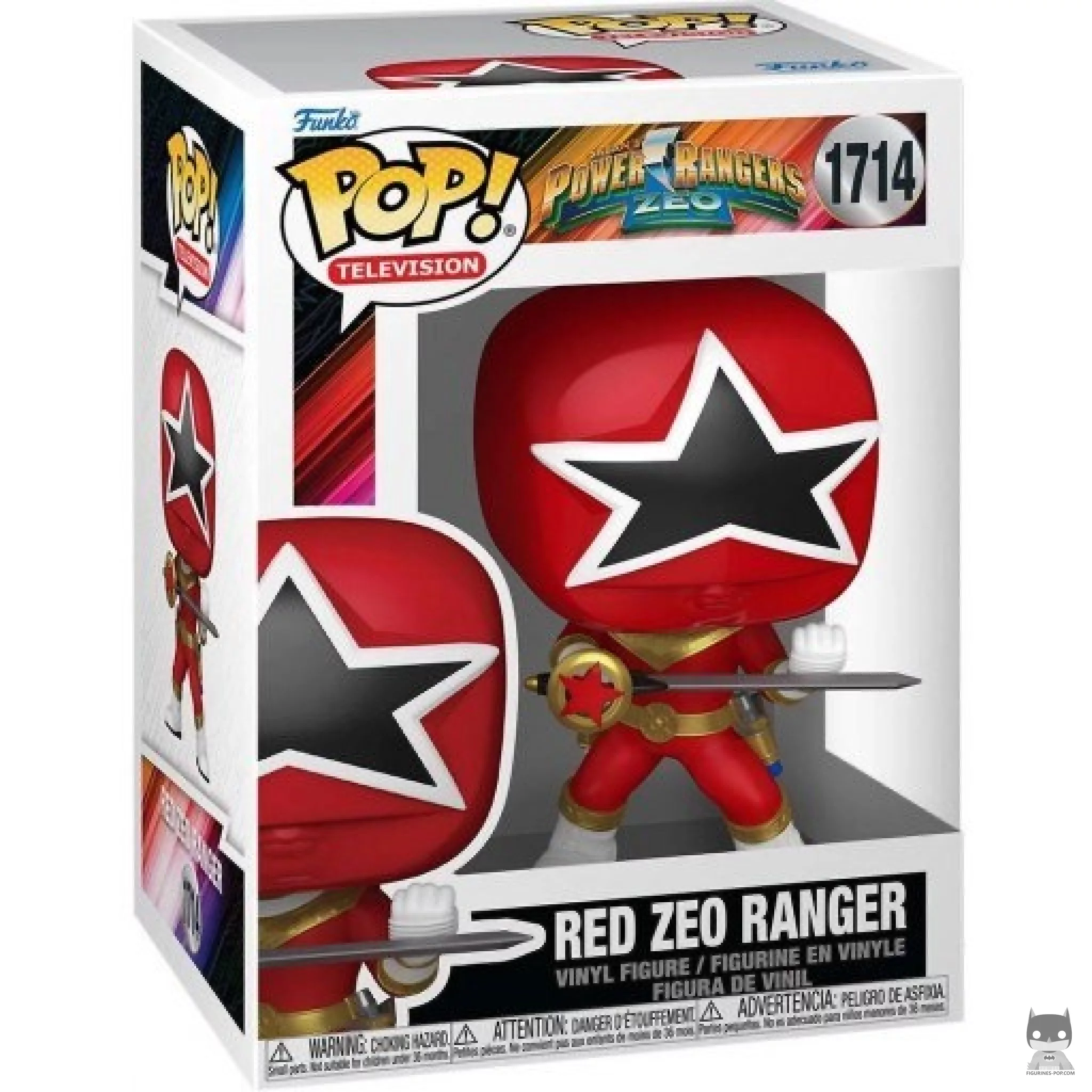 Red Zeo Ranger Funko Pop! figure in its box