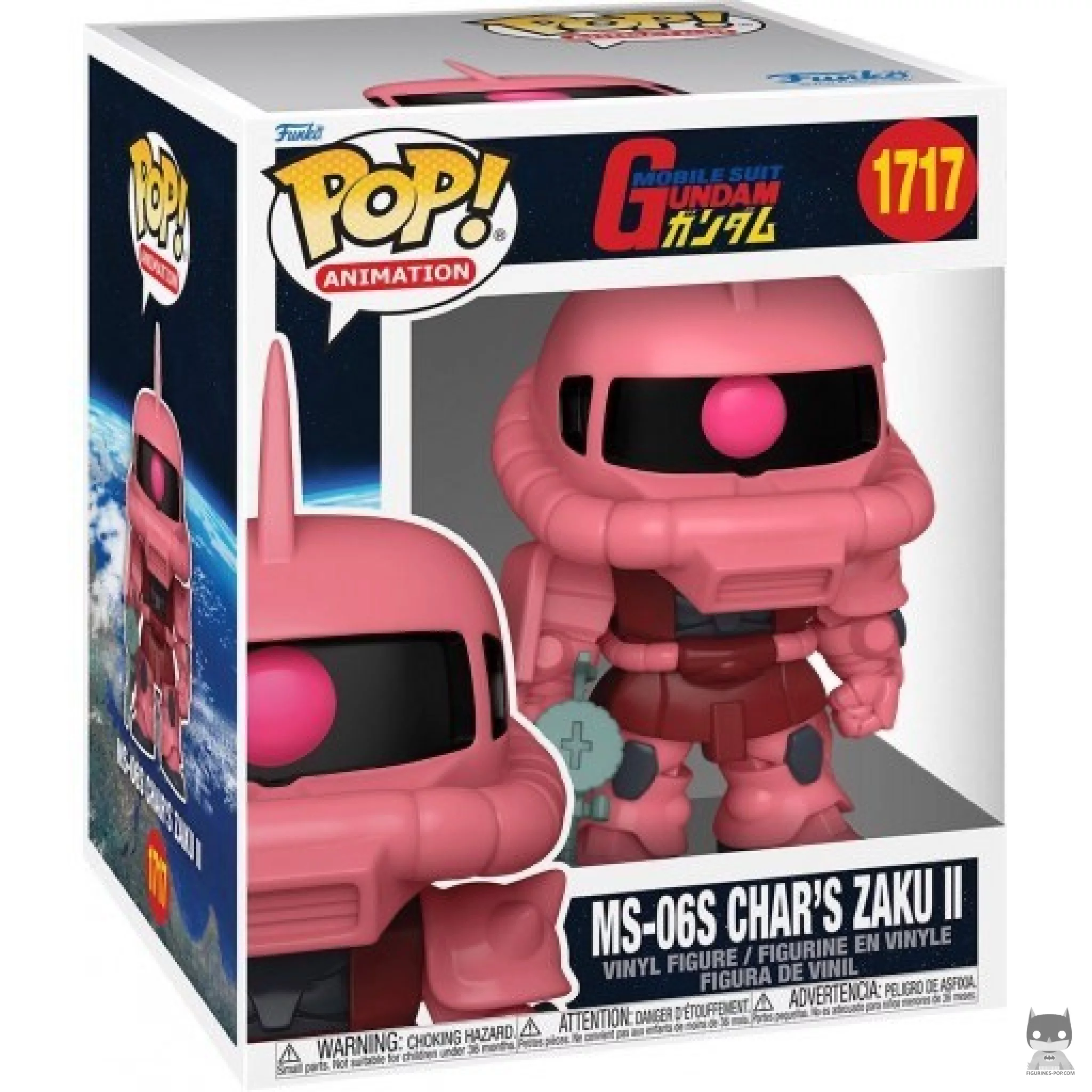 MS-06S Char's Zaku II Funko Pop! figure in its box