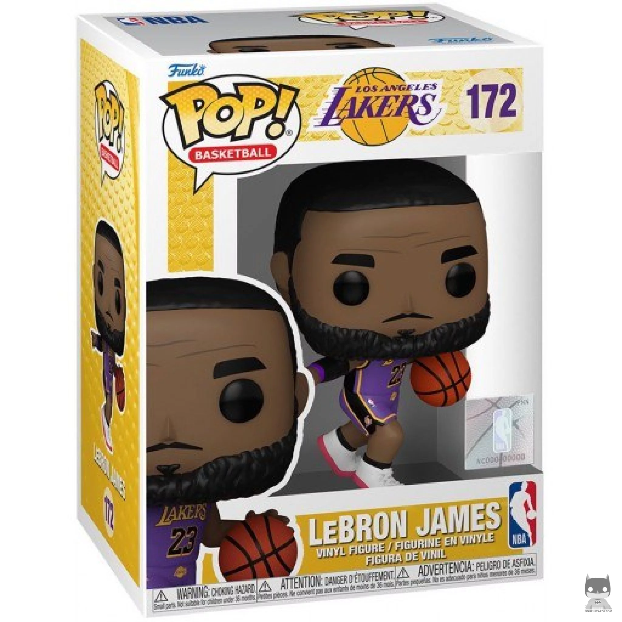 Lebron James (Purple Jersey) Funko Pop! figure in its box