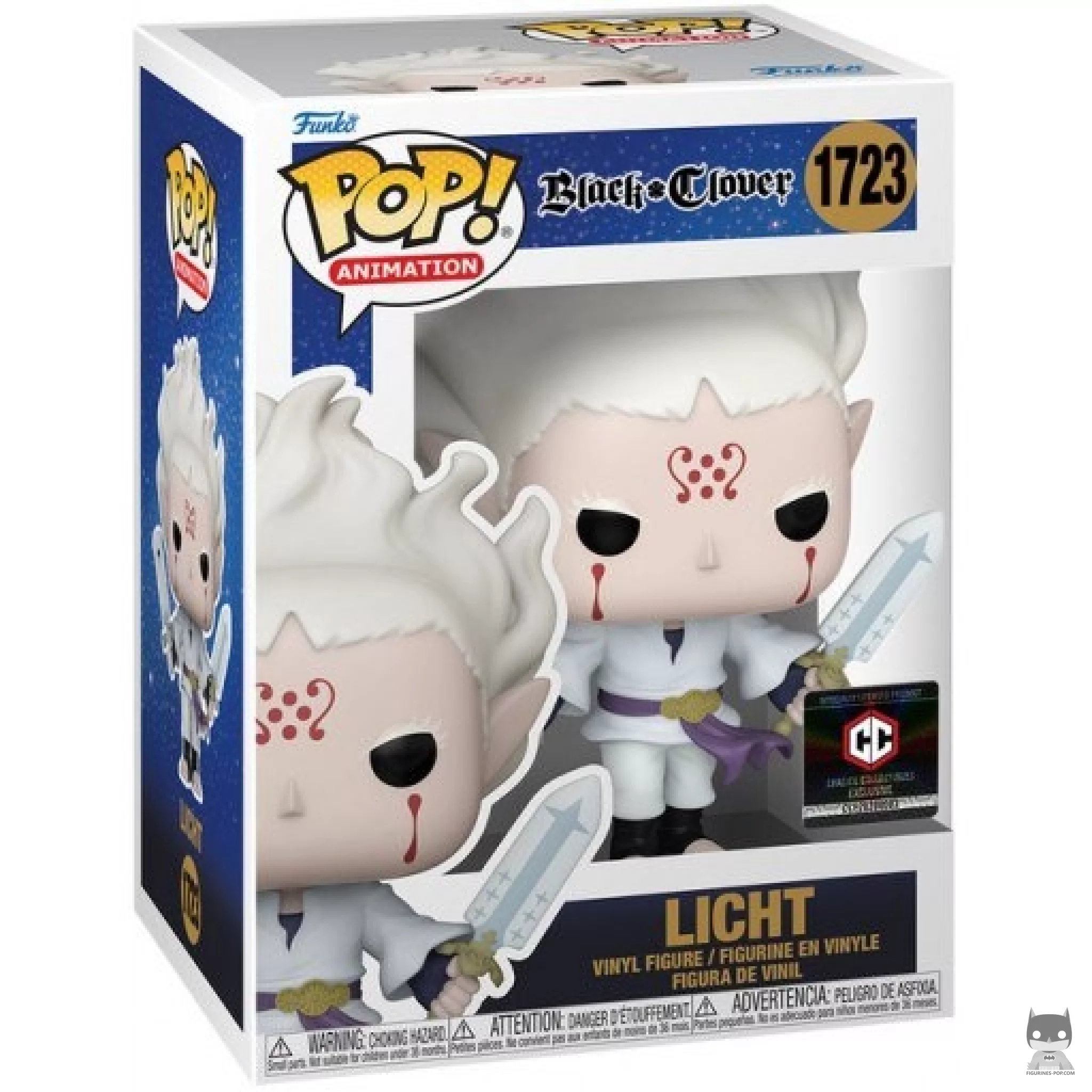 Light Funko Pop! figure in its box