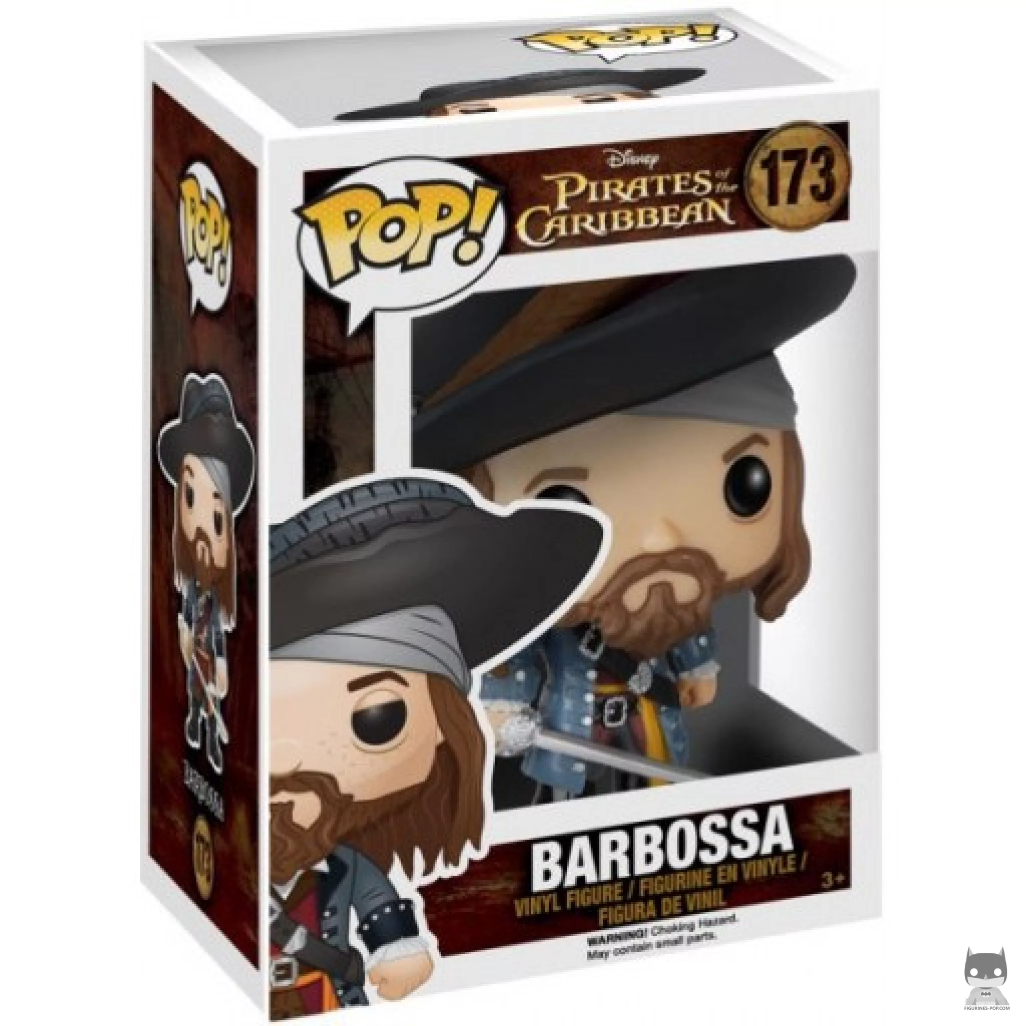 Captain Barbossa Funko Pop! figure in its box