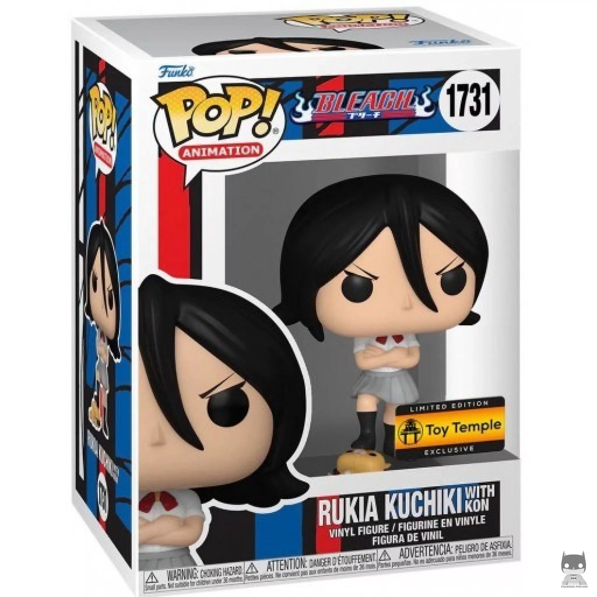 Rukia Kuchiki Standing on Kon Funko Pop! figure in its box