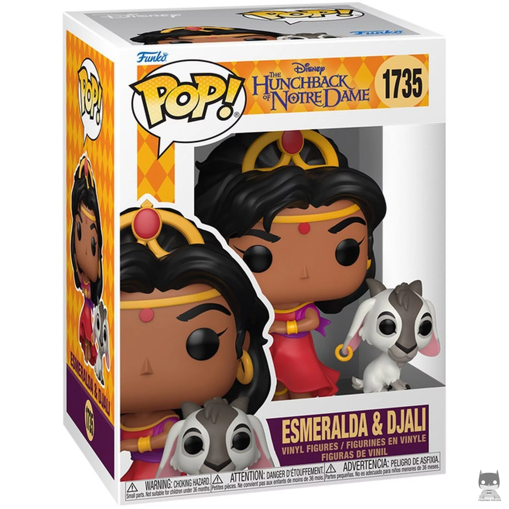Esmeralda & Djali Funko Pop! figure in its box