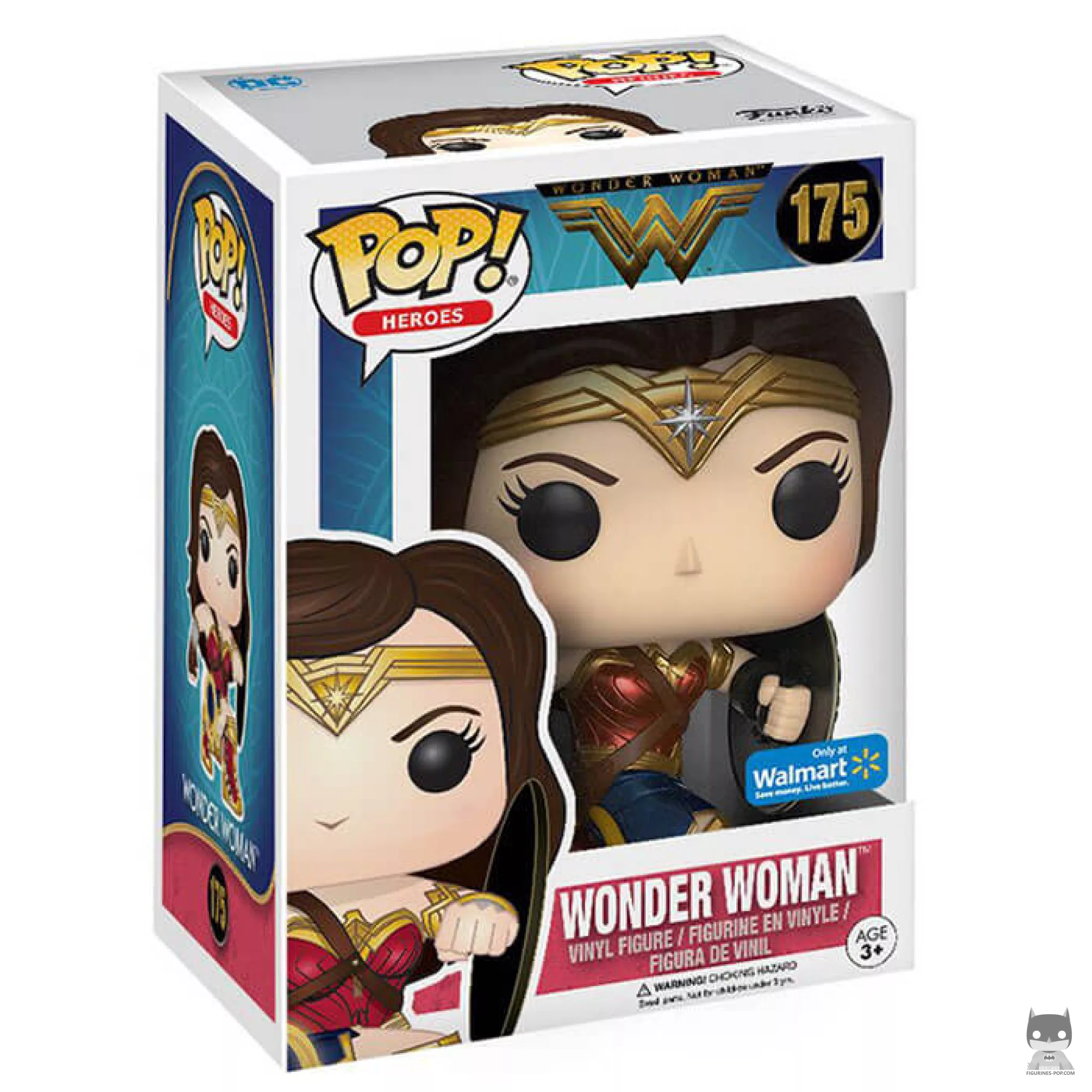 Wonder Woman with shield Funko Pop! figure in its box