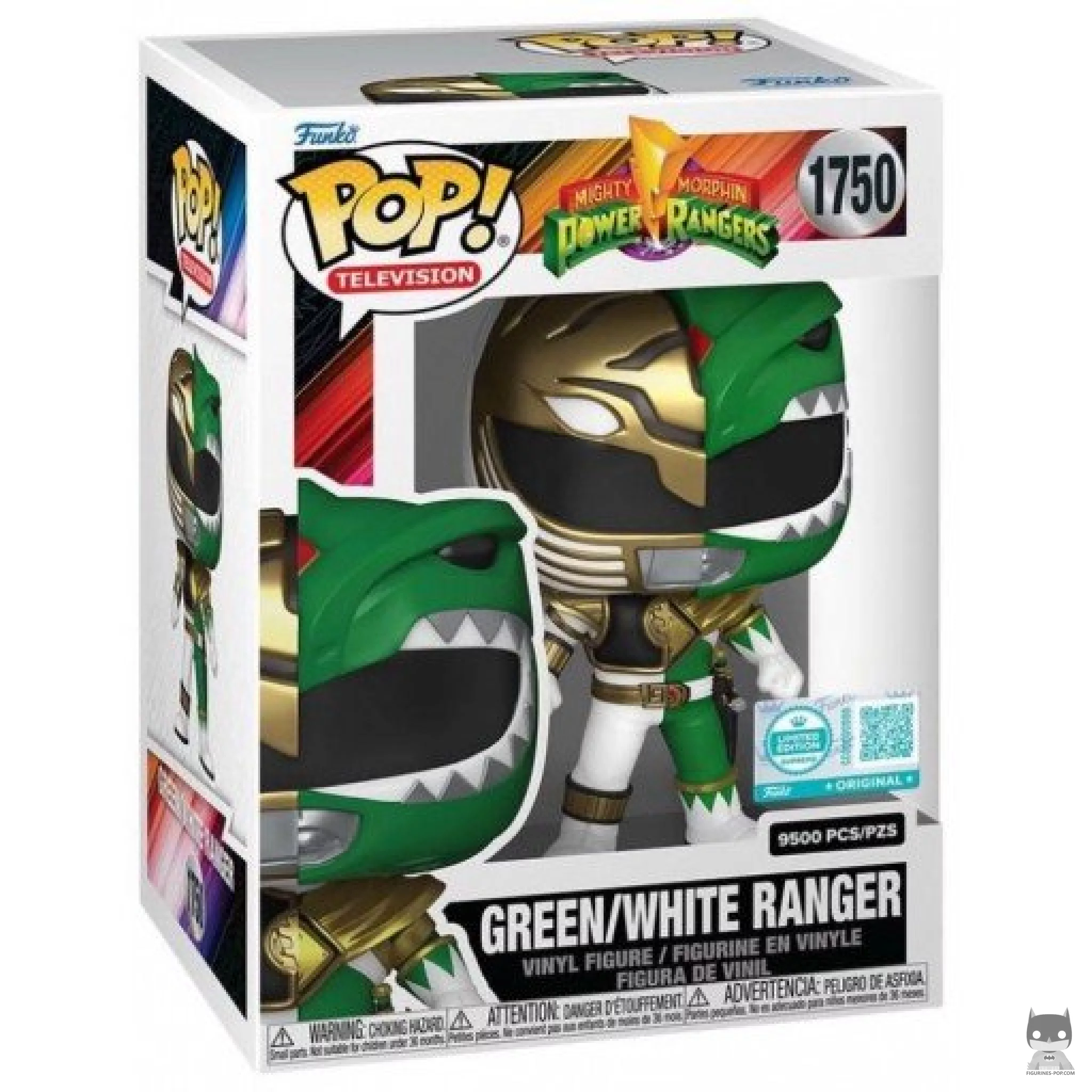 Green / White Ranger Funko Pop! figure in its box